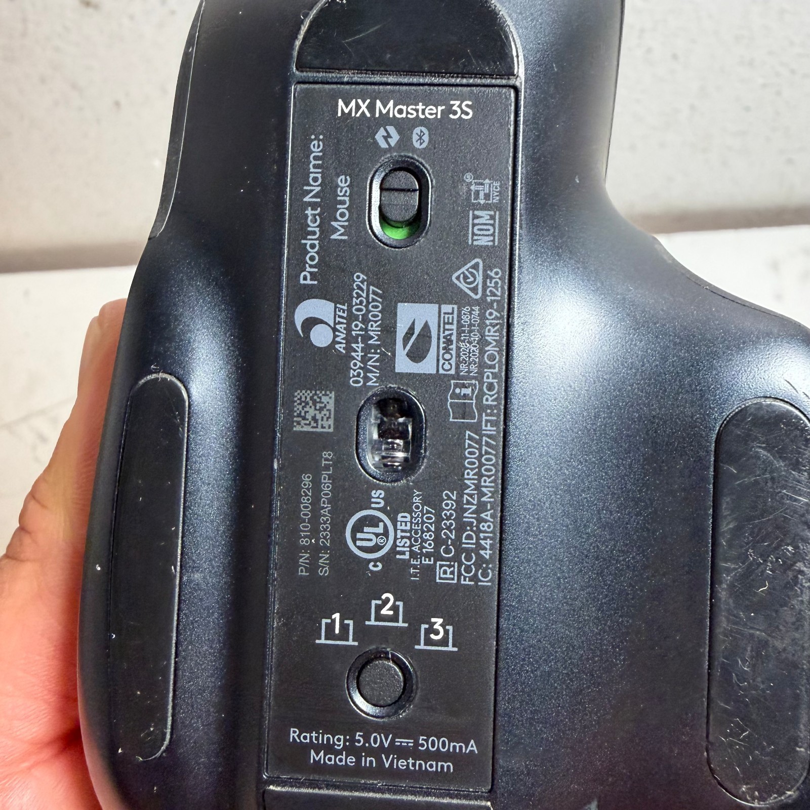 Logitech MX Master 3S MR0077 Graphite Wireless Bluetooth USB-C 1000 DPI Mouse