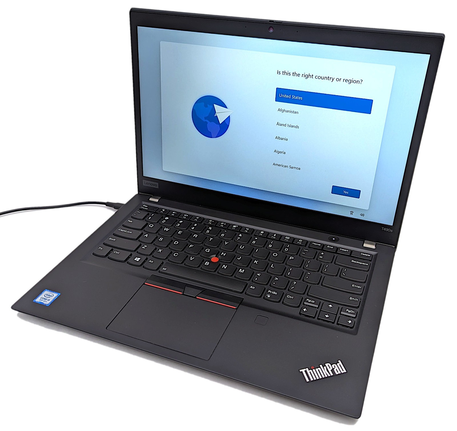 Lenovo ThinkPad T490s 14″ Laptop i5-8265U 1.60GHz 8GB RAM 256GB NVMe Windows 11