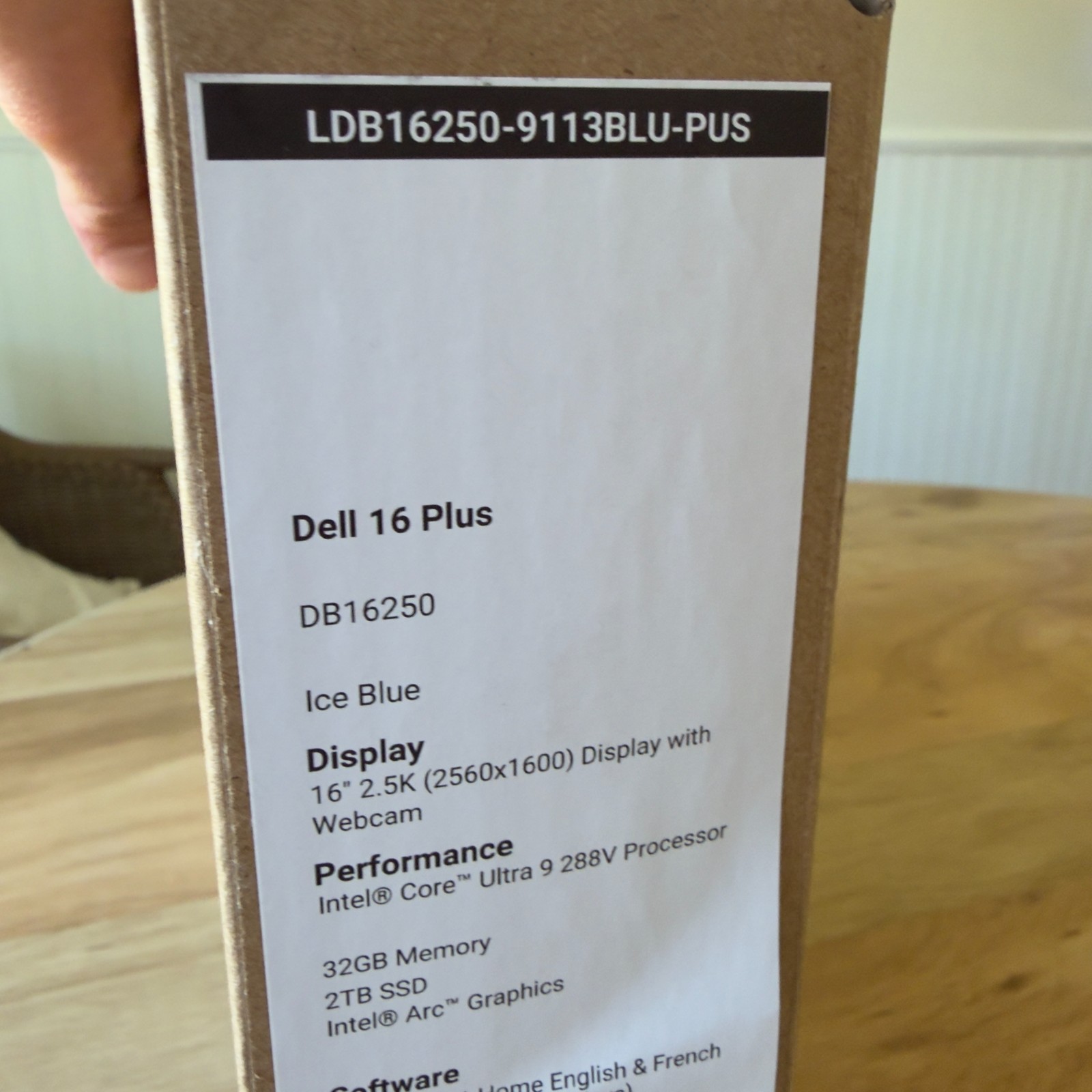 New Dell 16 Plus DB16250 Laptop Intel Ultra 9 288V – 32GB RAM 2TB SSD – Ice Blue