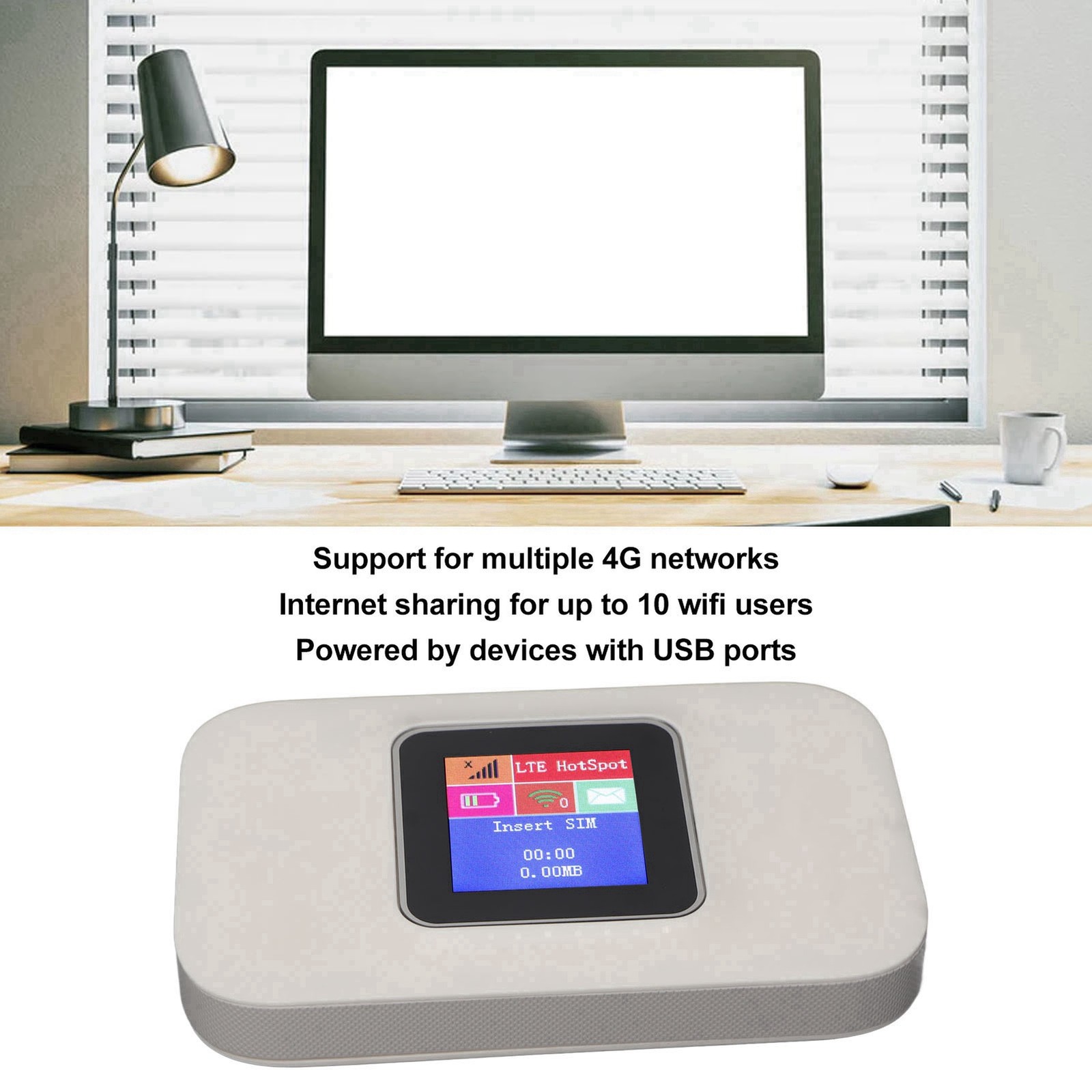 Pocket 4G WIFI 300Mbps Micro Card Slot Plug And Play For Europe Popular