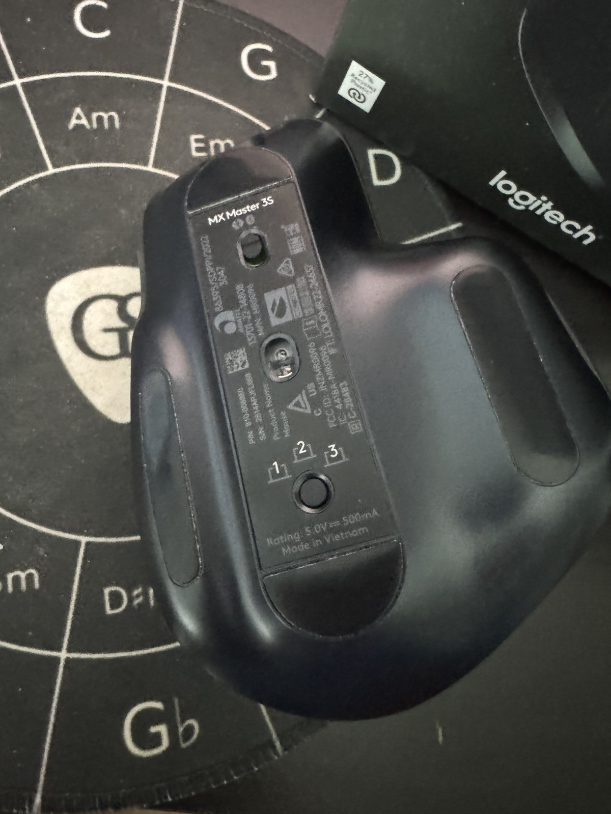 Logitech MX Master 3S Wireless Mouse – Black (Includes Reciever)