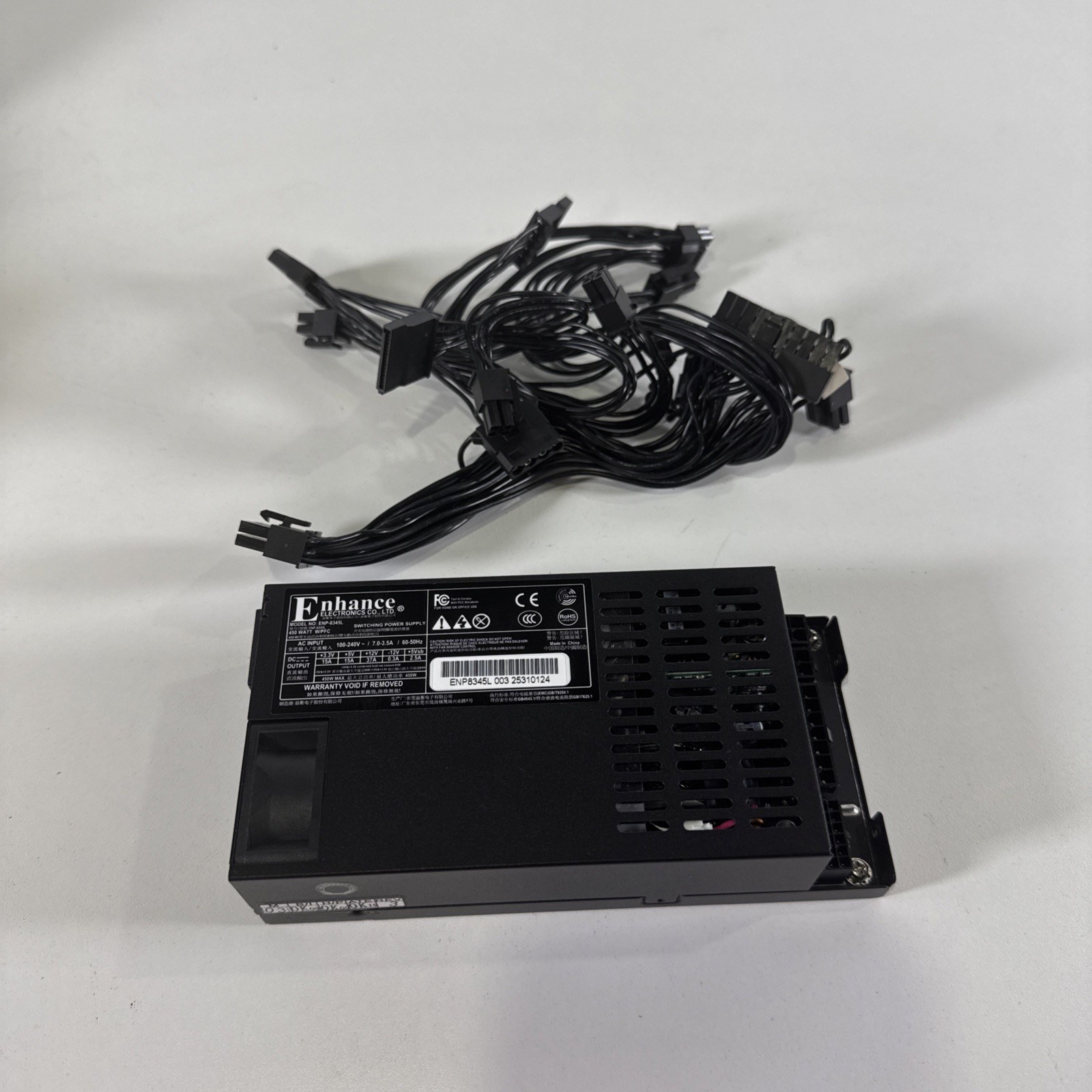 Enhance ENP-8345L 450W Modular Platinum Flex ATX PSU Power Supply for SFF