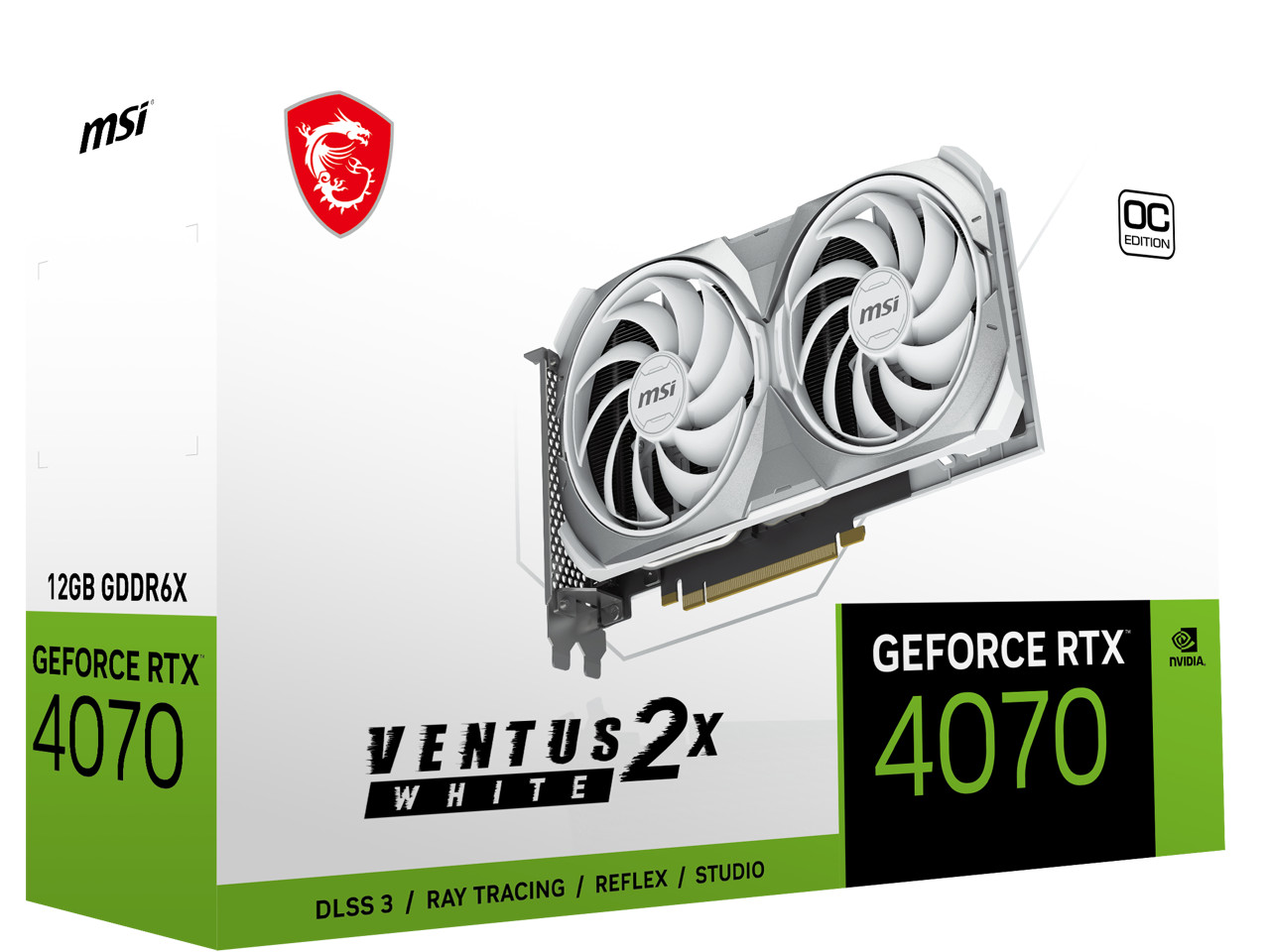 MSI Ventus GeForce RTX 4070 12GB GDDR6X PCI Express 4.0 ATX Video Card RTX 4070