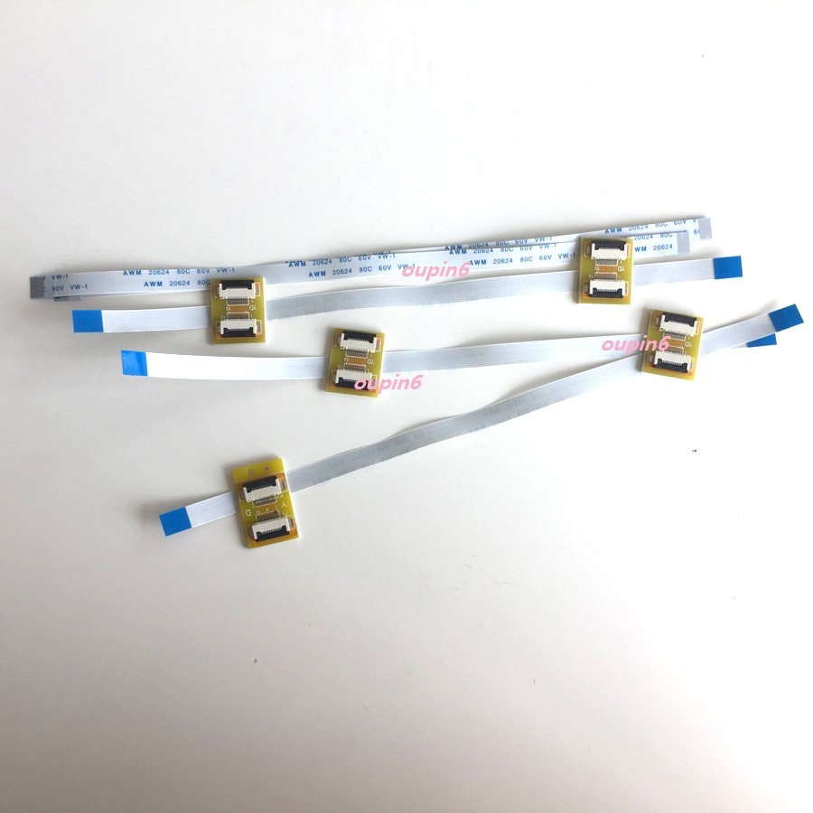 5PCS Extension Flat Cable FPC FFC + 12Pin To 12Pin ZIF 0.5mm Connector Adapter