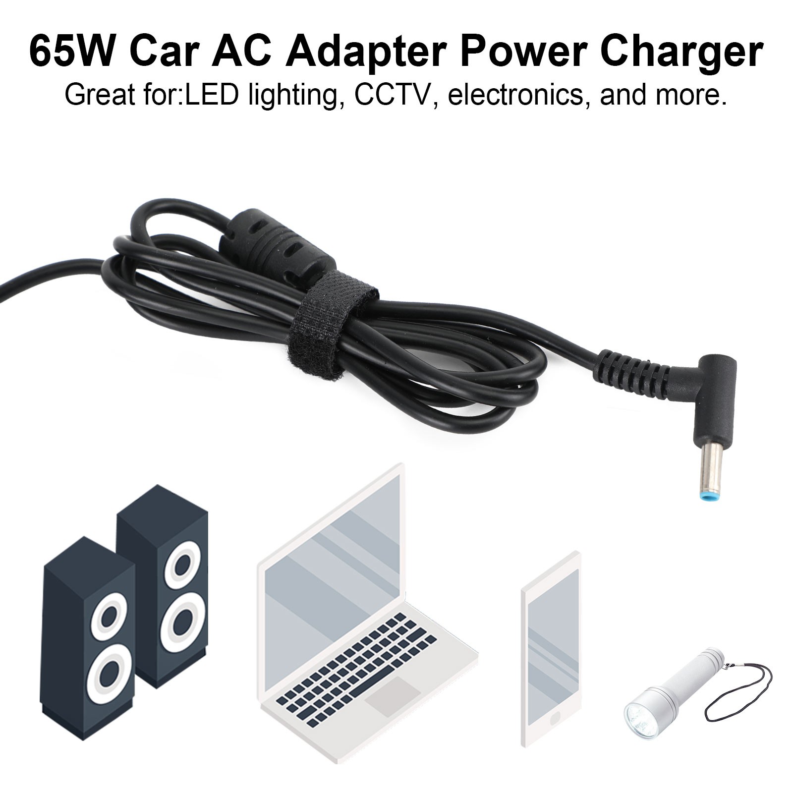 💻65W Car AC Adapter Power Charger For HP Laptop Notebook 4.5×3.0mm 19.5V 3.33A