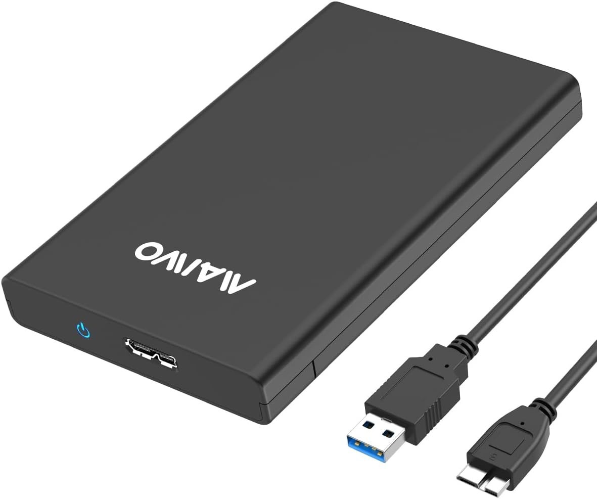 2.5 Inch USB 3.0 Tool-Free External SSD Enclosure – 16TB Capacity, UASP Support