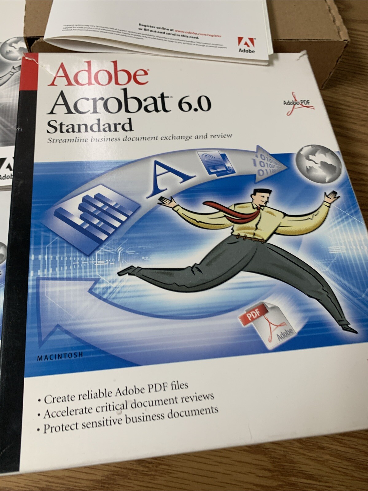 Adobe Acrobat 6.0 Standard for Windows PC with serial number 30 Days Warranty