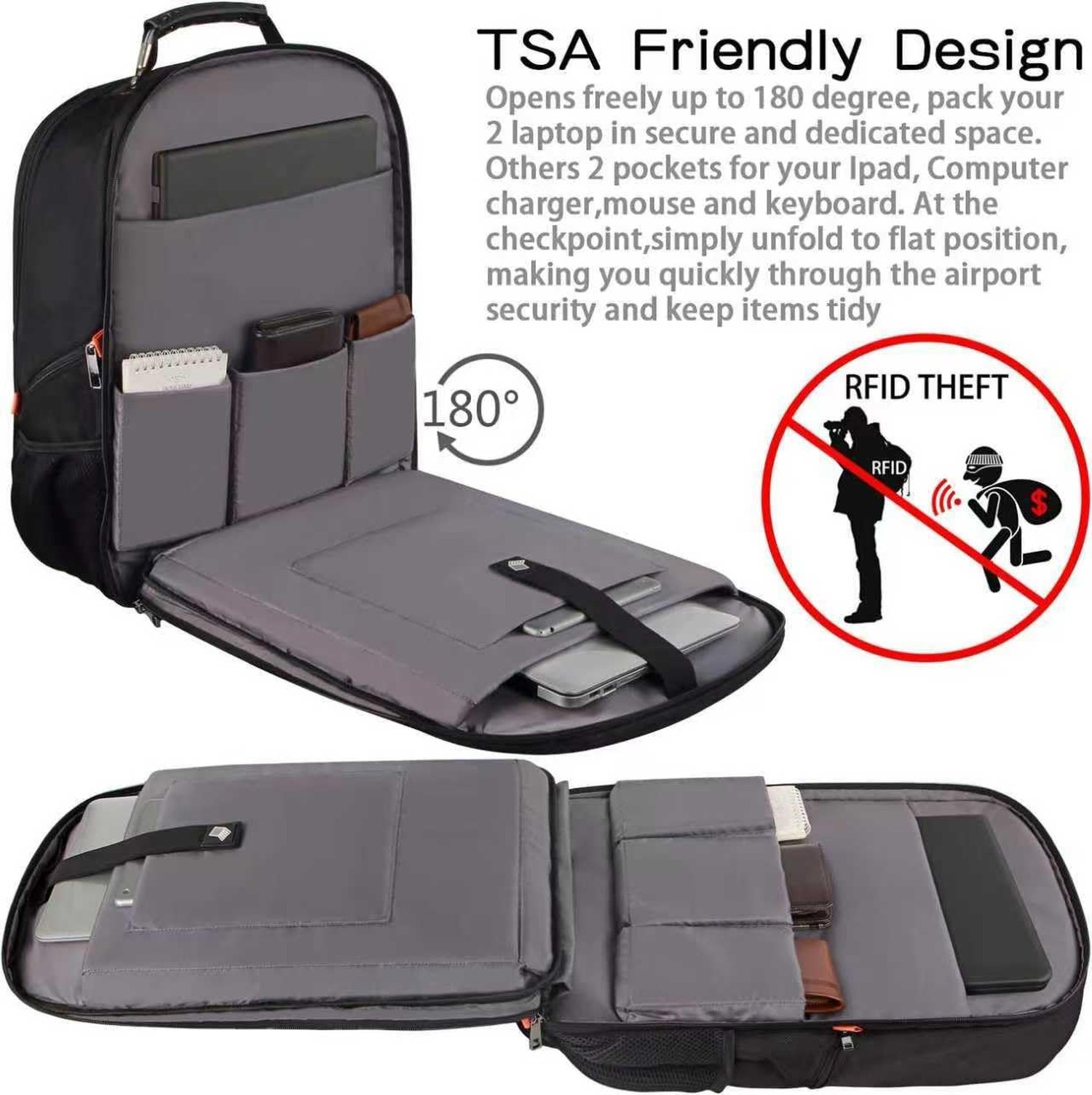 Travel Laptop Backpack,Extra Large 18.4 inch Gaming Laptop Backpacks,Big Capa…
