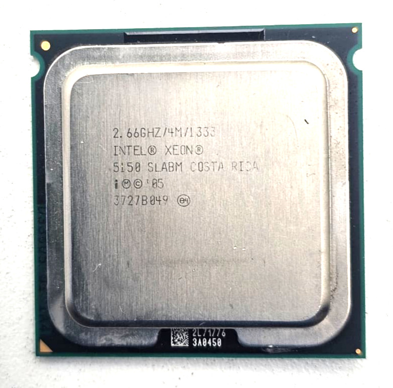 Intel Xeon 5150 Processor SLABM COSTA RICA 2.66GHz/4M/1333 05- 3727B049 Tested.