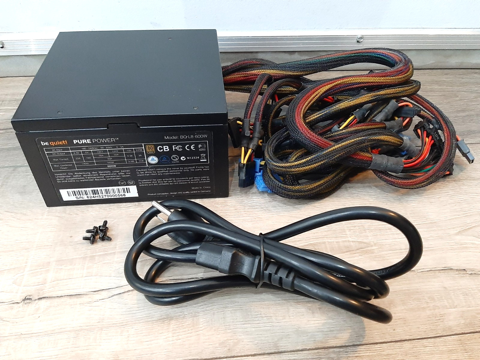 Be Quiet! Pure Power 600W BQ L8-600W Desktop Power Supply