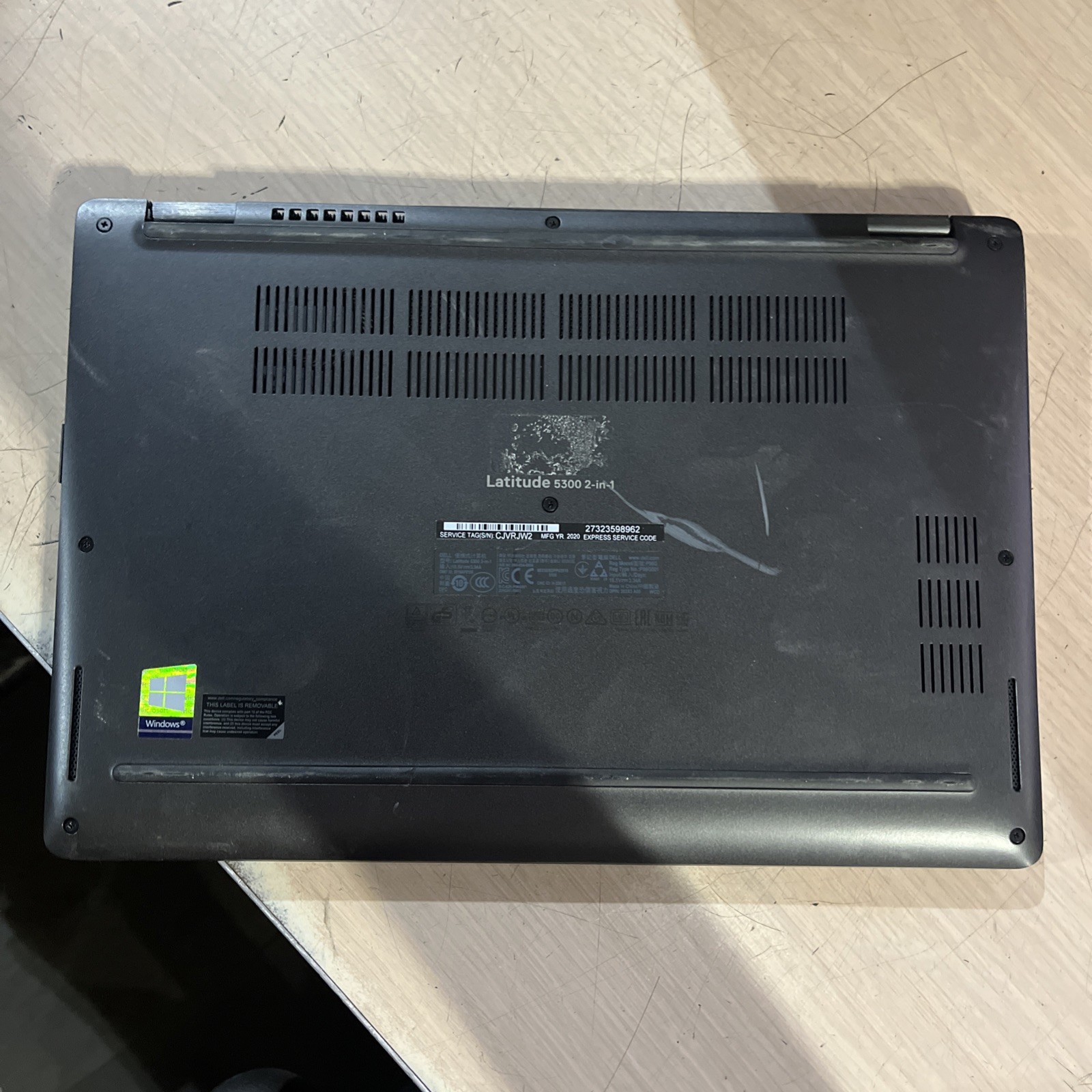 DELL LATITUDE 5300 2 IN 1 INTEL CORE I7-8665U 1.90GHZ 16GB RAM NO HD/ TOUCH