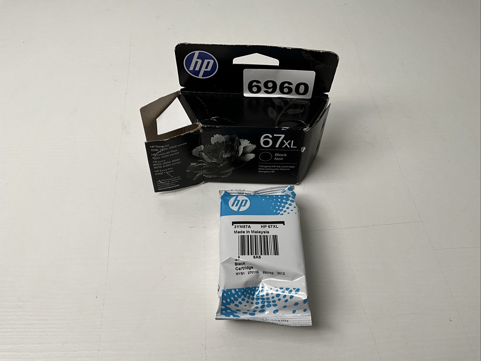 HP 67 XL High Yield Original Ink Cartridge New Open Box Exp 7/2027