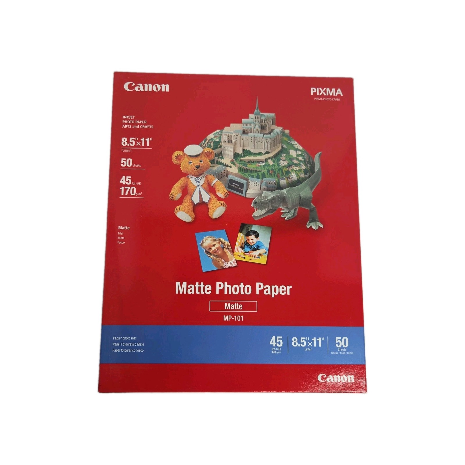 Canon Photo Paper Matte MP-101 – 8-1/2 x 11 (Pack of 50 Sheets)
