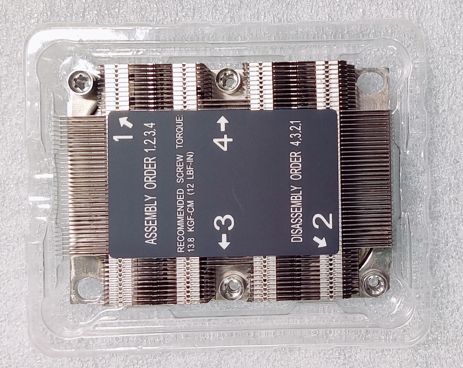 Supermicro 1U Passive CPU Heat Sink Socket LGA3647-0 (SNK-P0067PS)