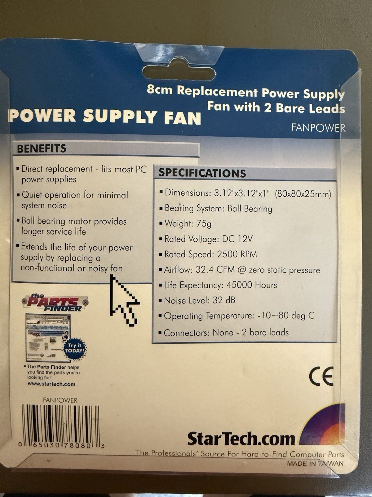 StarTech 8cm Power Supply Fan