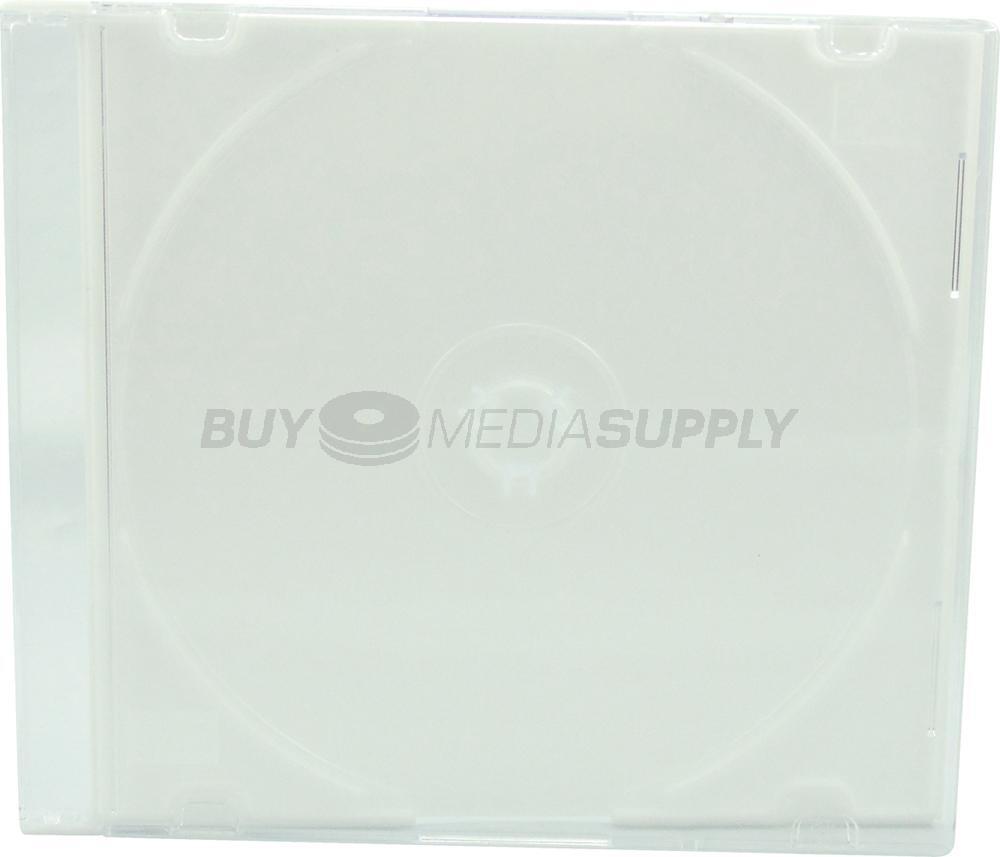 5.2mm Slimline White Color 1 Disc CD Jewel Case Lot