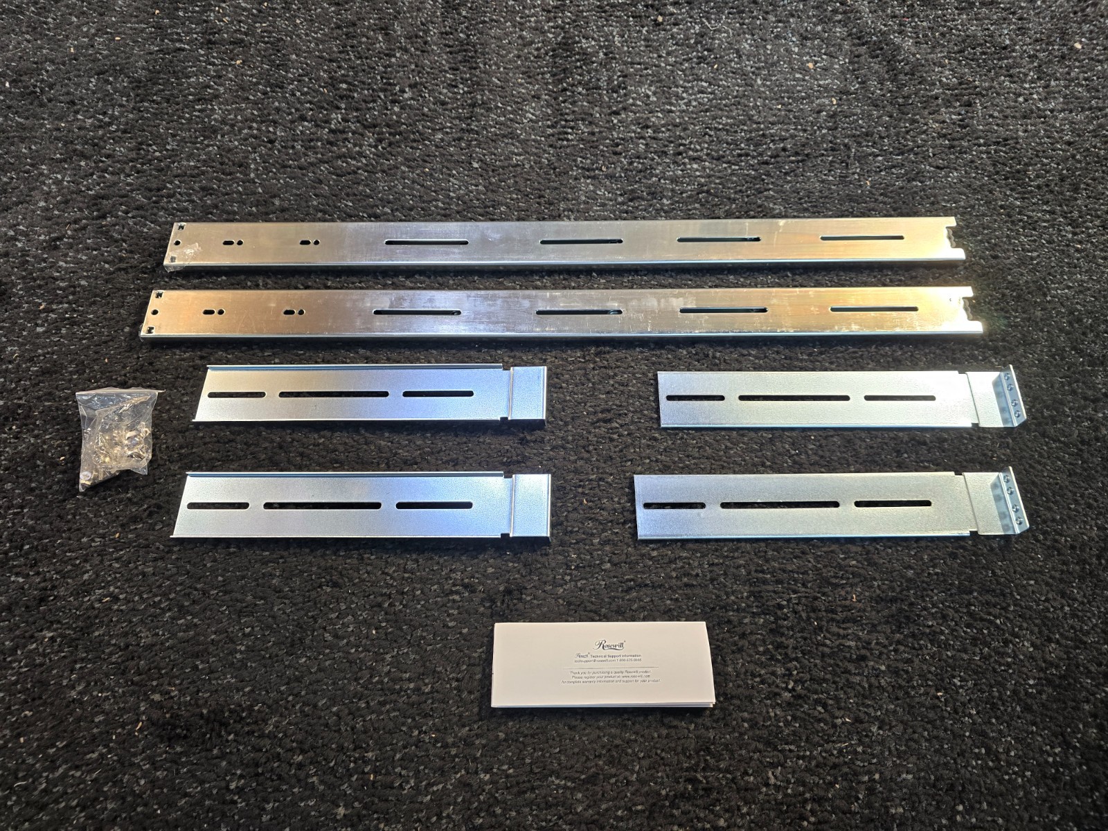 Rosewill RSV-RL26HV2 Rackmount Sliding Chassis Rail for 2U to 5U, Silver