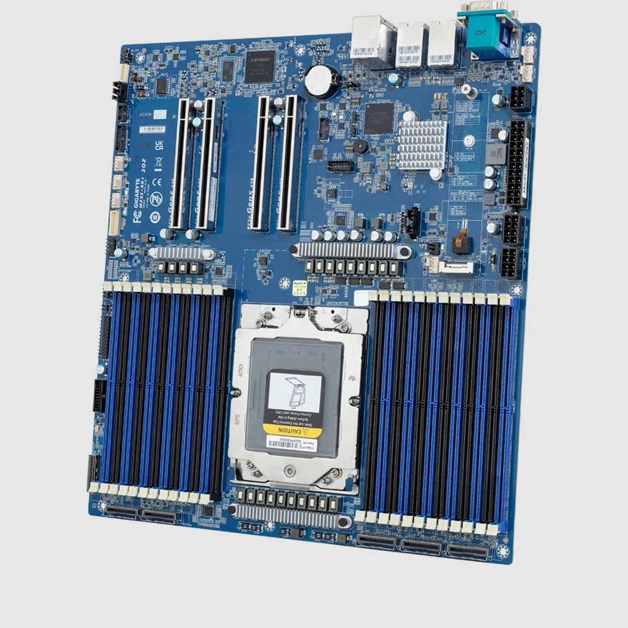 GIGABYTE MZ33-AR1 Motherboard With AMD EPYC 9355 32 Core 64 Threads 3.55GHz CPU