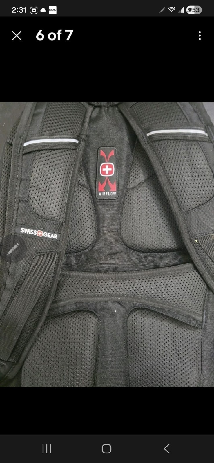Swissgear 3760 ScanSmart Laptop Backpack Black Color New
