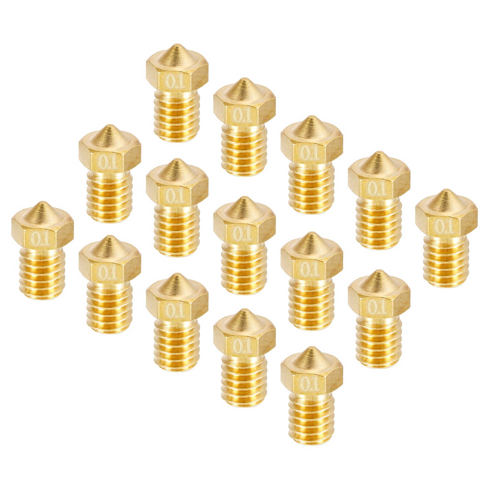 20Pcs 0.1mm Extruder Nozzles Head 1.75mm Extruder Print for 3D Printer