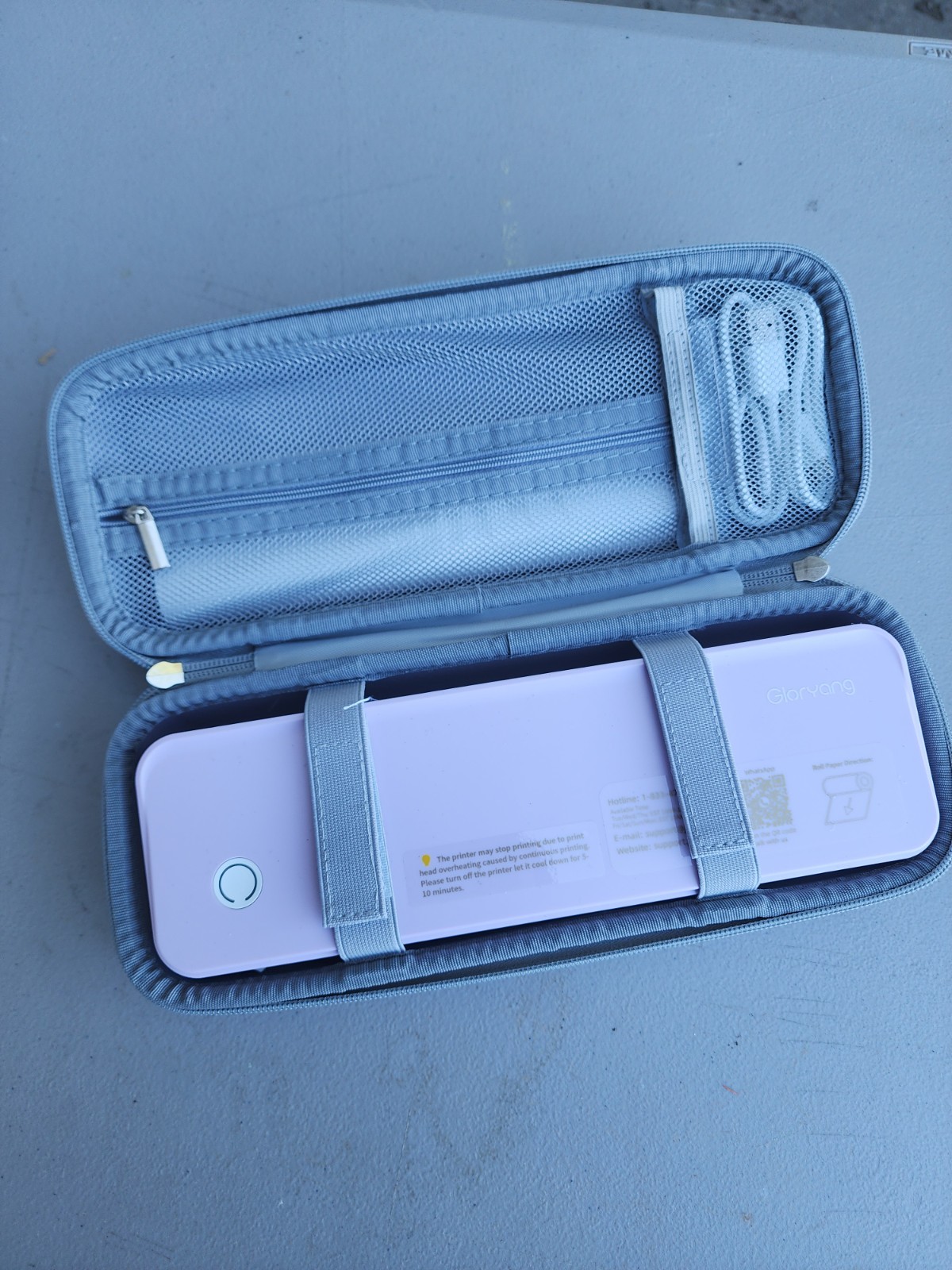 Gloryang PD-A4 Mobile Thermal Printer Bluetooth Portable Pink