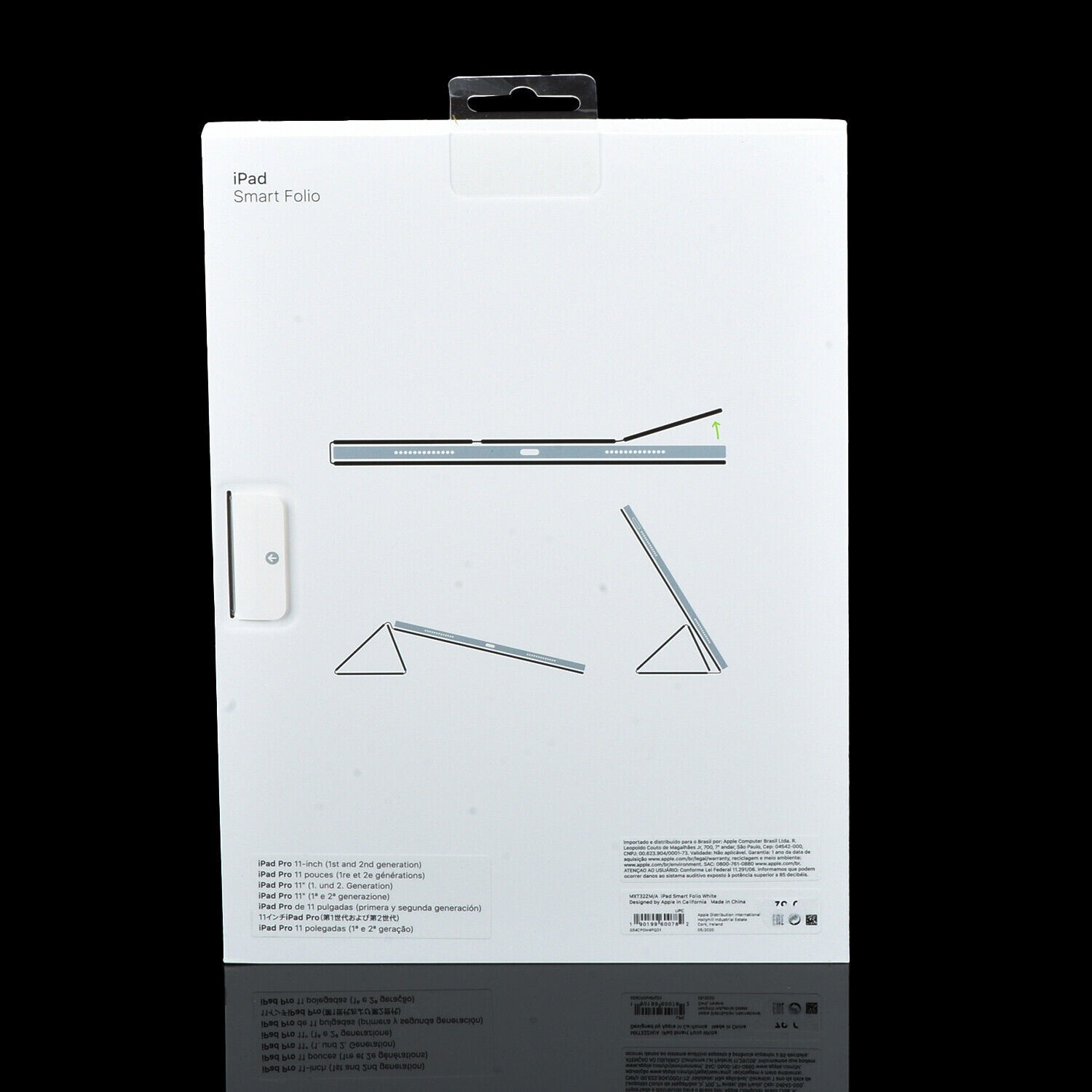 Apple Smart Folio Case For 11″ iPad Pro & iPad Air 4 Air 5 Gen – White MXT32ZM/A