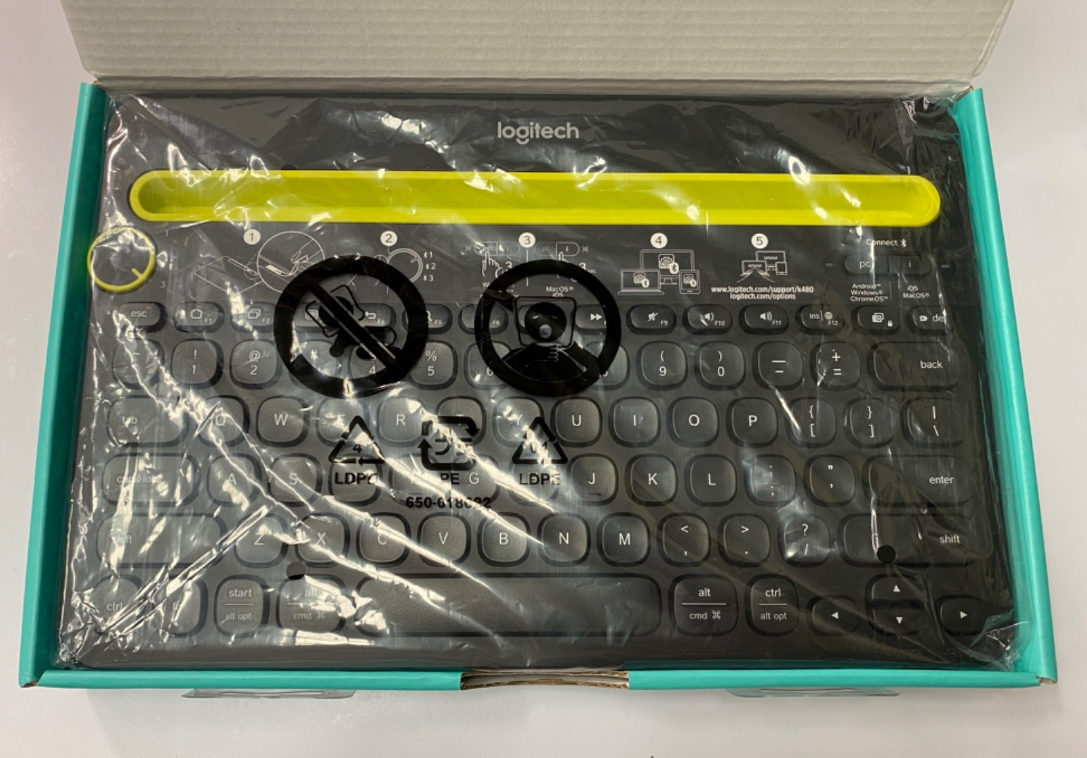 Logitech Multi-Device K480 Bluetooth Keyboard for IOS, Android, Mac, Windows