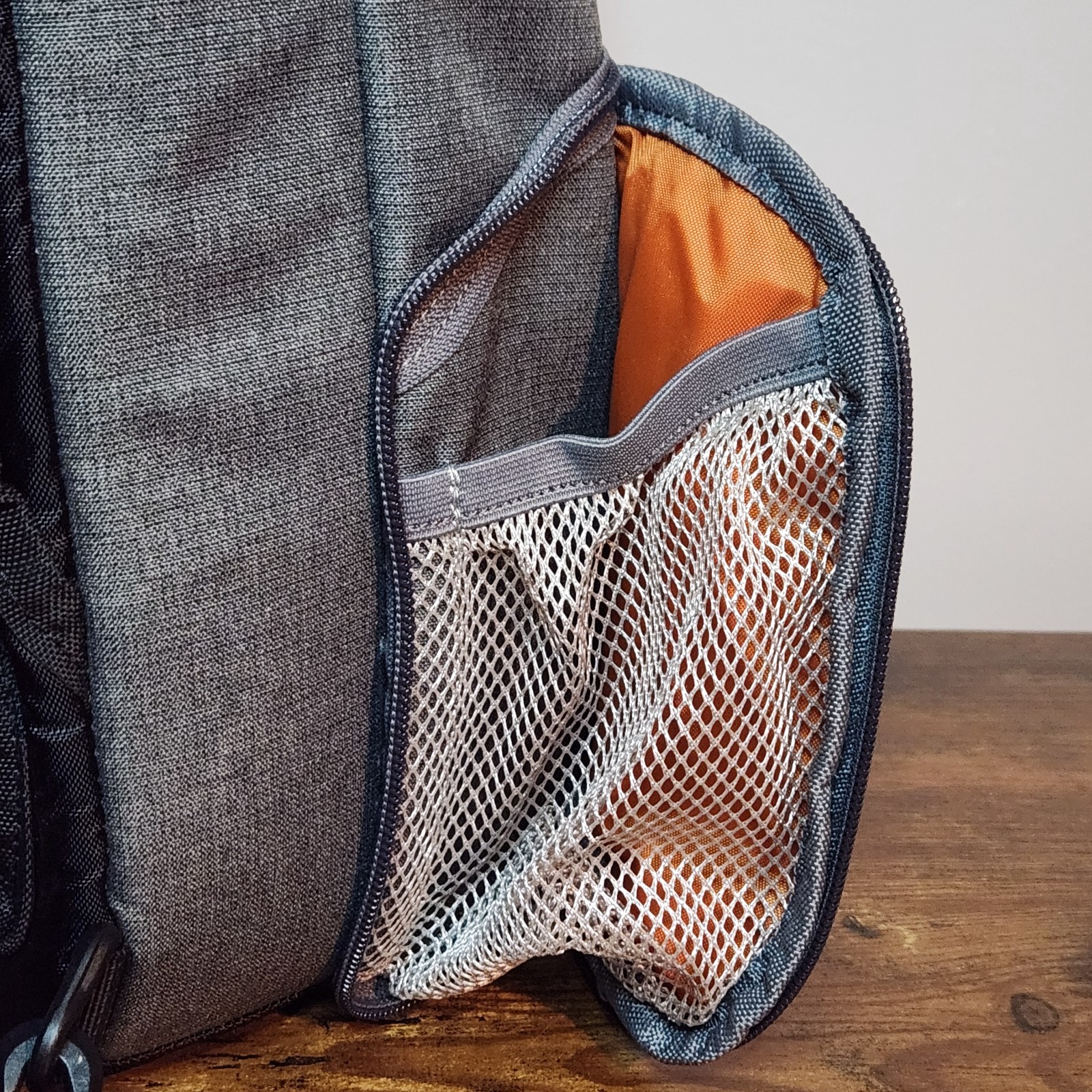 eBags EB2146-16 TLS Travel Professional Slim Laptop Backpack Gray/Orange
