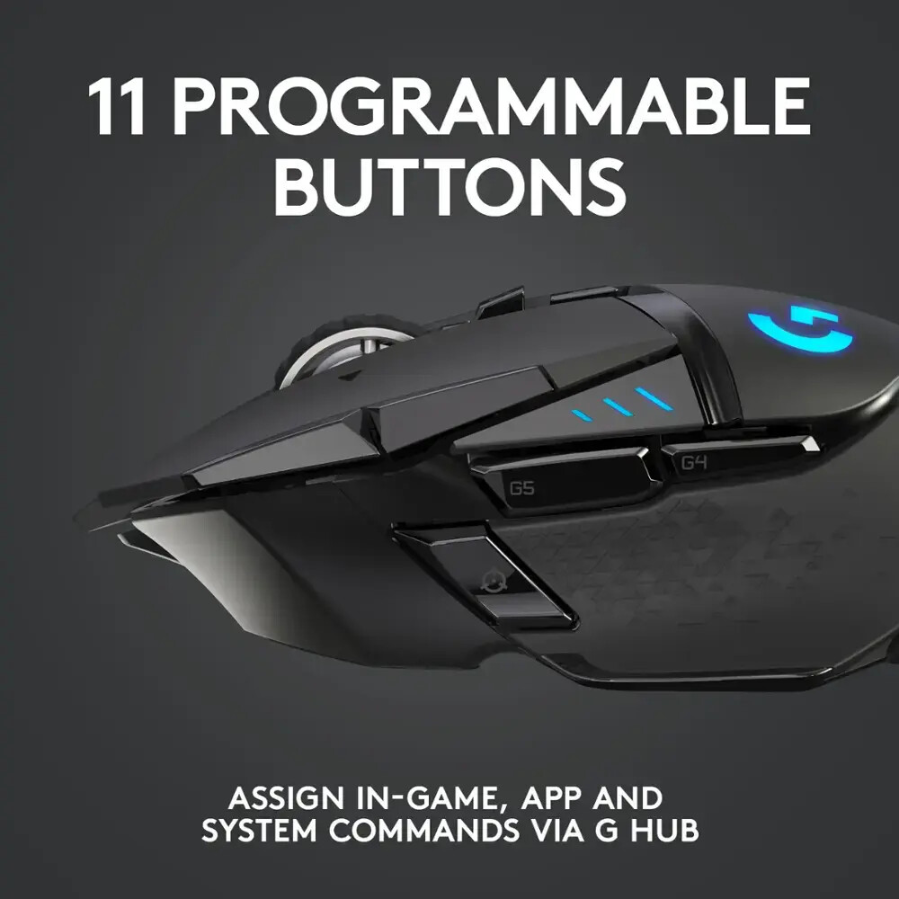 Logitech – G502 Lightspeed Wireless Optical Gaming Mouse with RGB Lighting