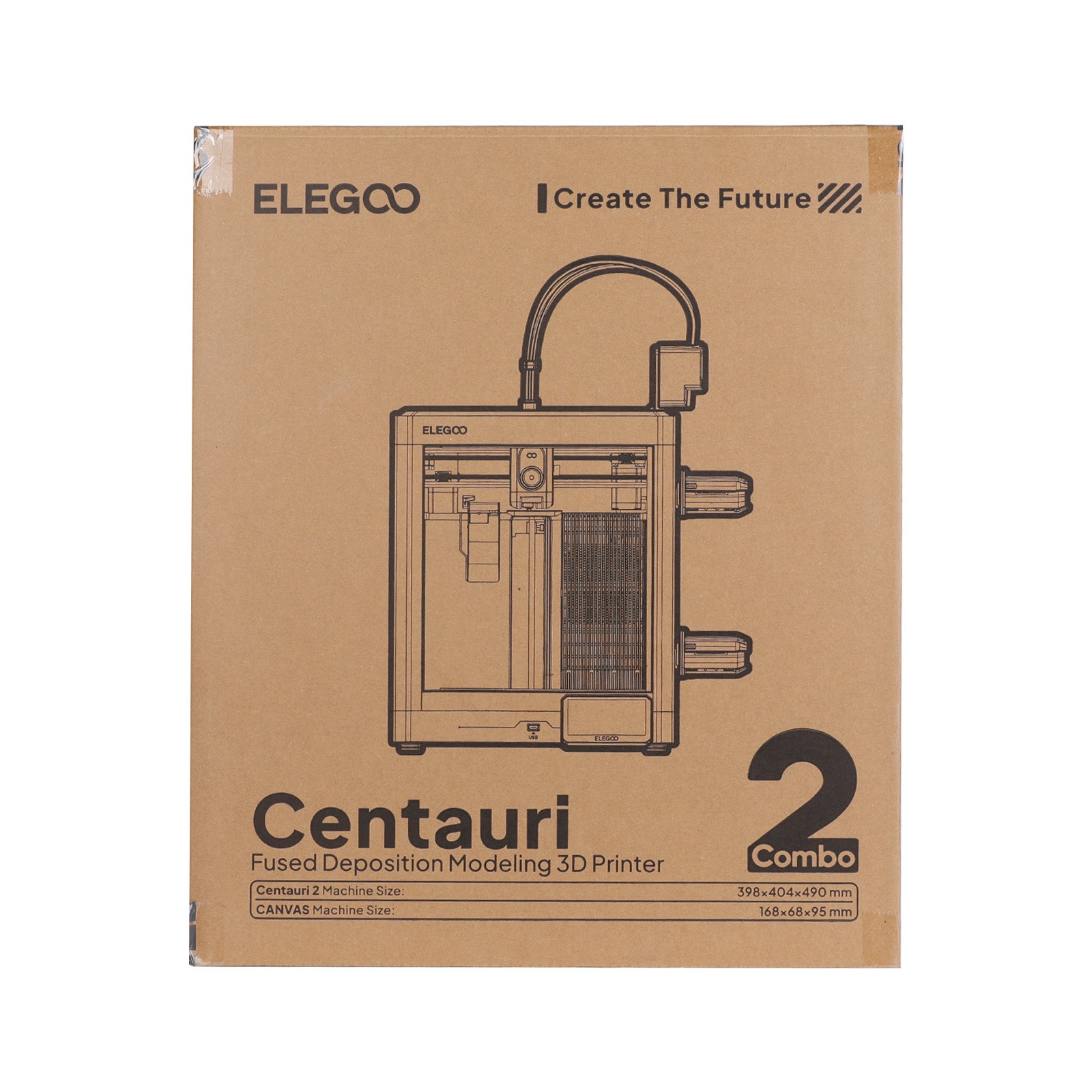ELEGOO Centauri 2 Combo FDM 3D Printer 4-Color Printing with CANVAS
