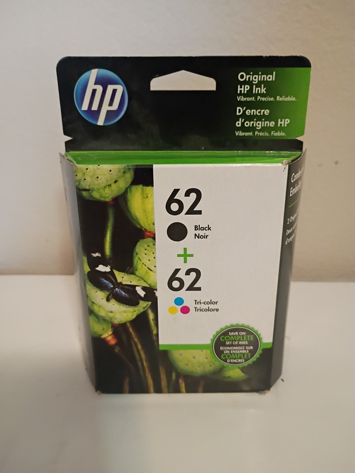 HP Genuine 62 Black/Tri-Color Ink Cartridges Ne Sealed – Exp Oct 2019