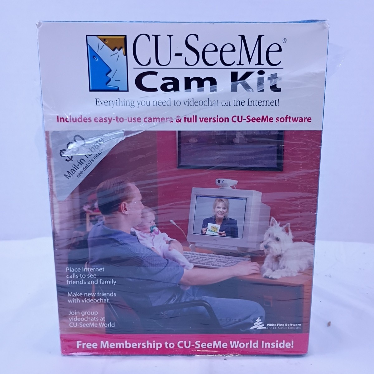 CU-SeeMe Cam Kit V4.0 Includes Easy-to-Use Camera & CU-SeeMe Software Open Box