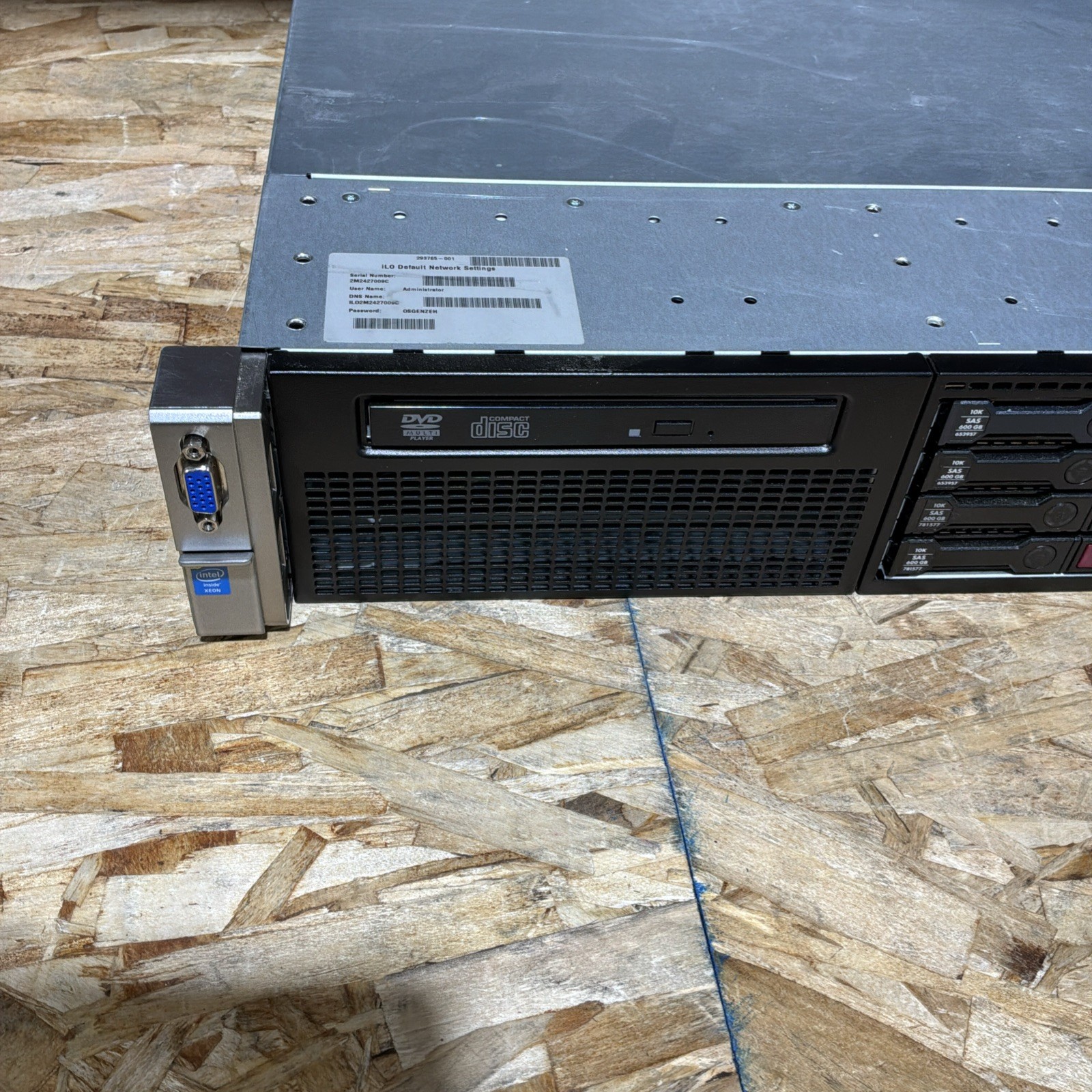 HP Proliant DL380p G8 2x E5-2640 v2 2.5ghz 20-Cores / 48gb 5x 600GB HD C307