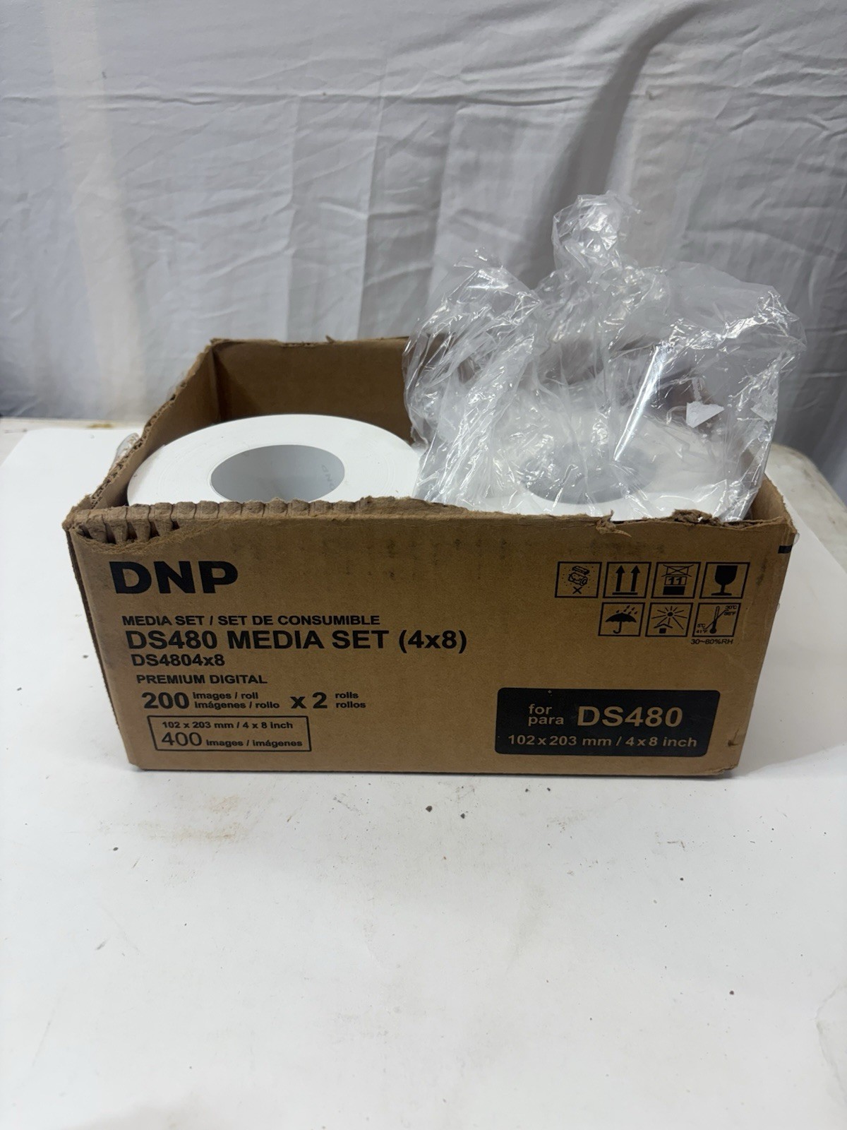 DNP Premium Digital Media Set DS480 4×8 200 Images x 2 Rolls 400 Total