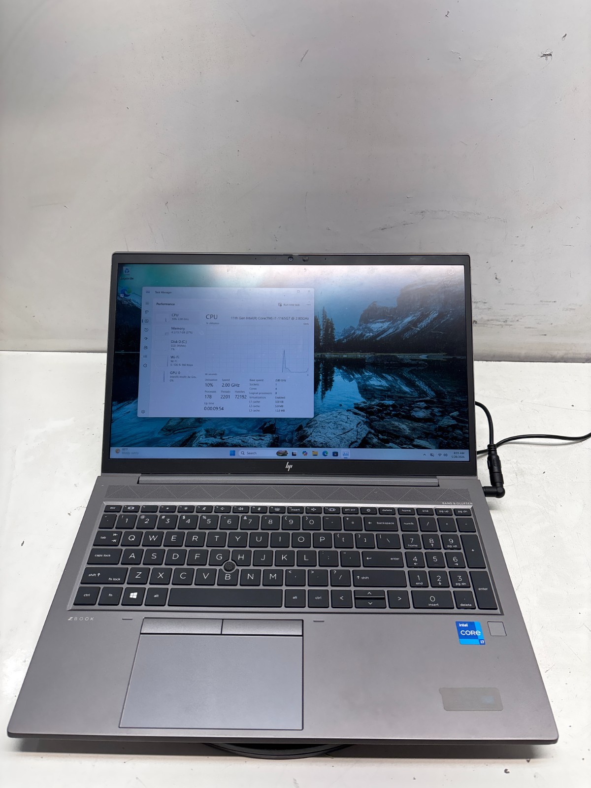 HP Zbook Firefly 15 G8 Intel-Core i7-1165G7 2.8ghz 16gb 512GB SSD Windows 11