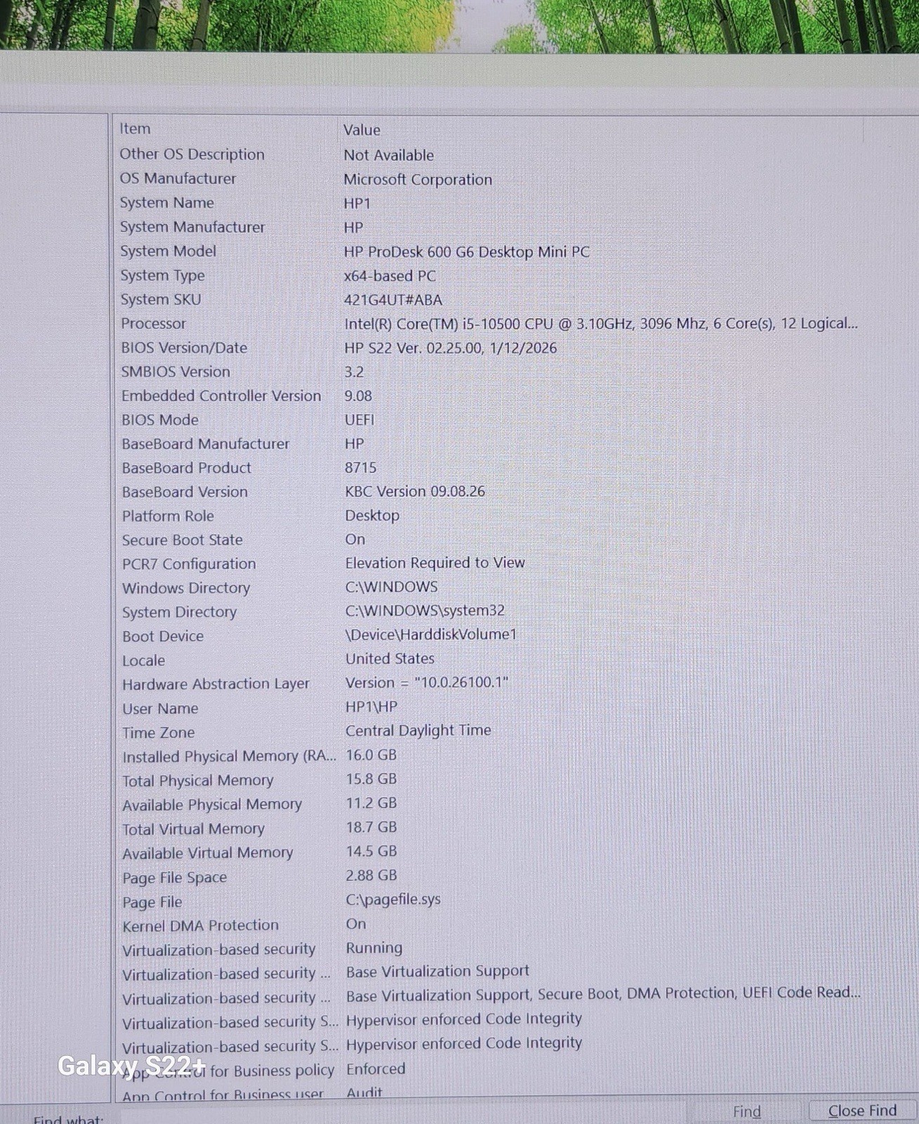 HP PRODESK 600 G6 MINI | Core i5-10500T | 16GB | 512GB SSD | WINDOWS 11 PRO