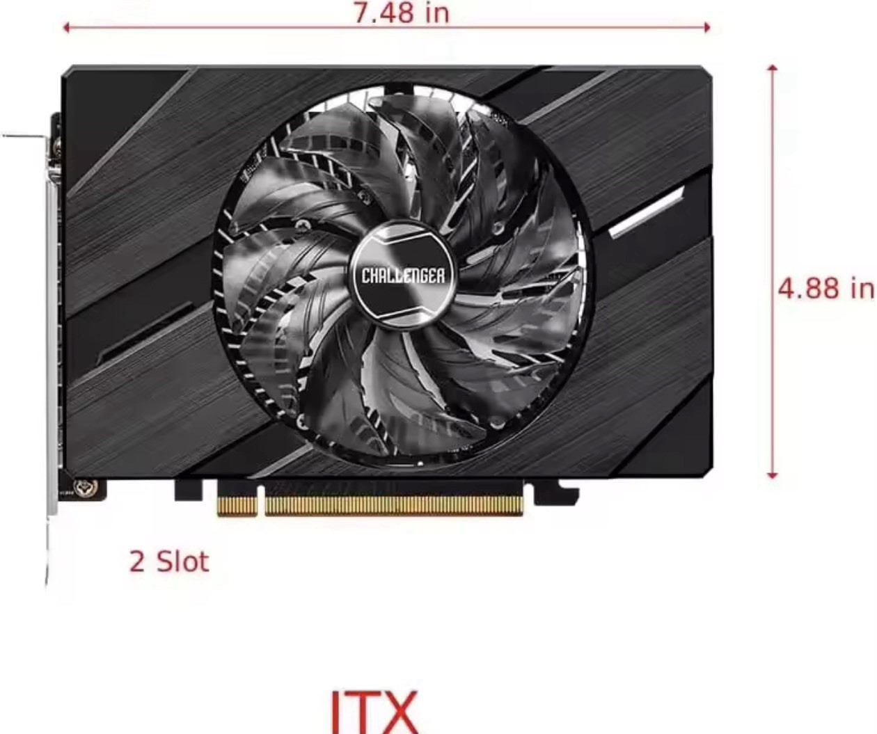 ASRock Intel Arc A380 Challenger ITX OC 6GB GDDR6 Graphics Card