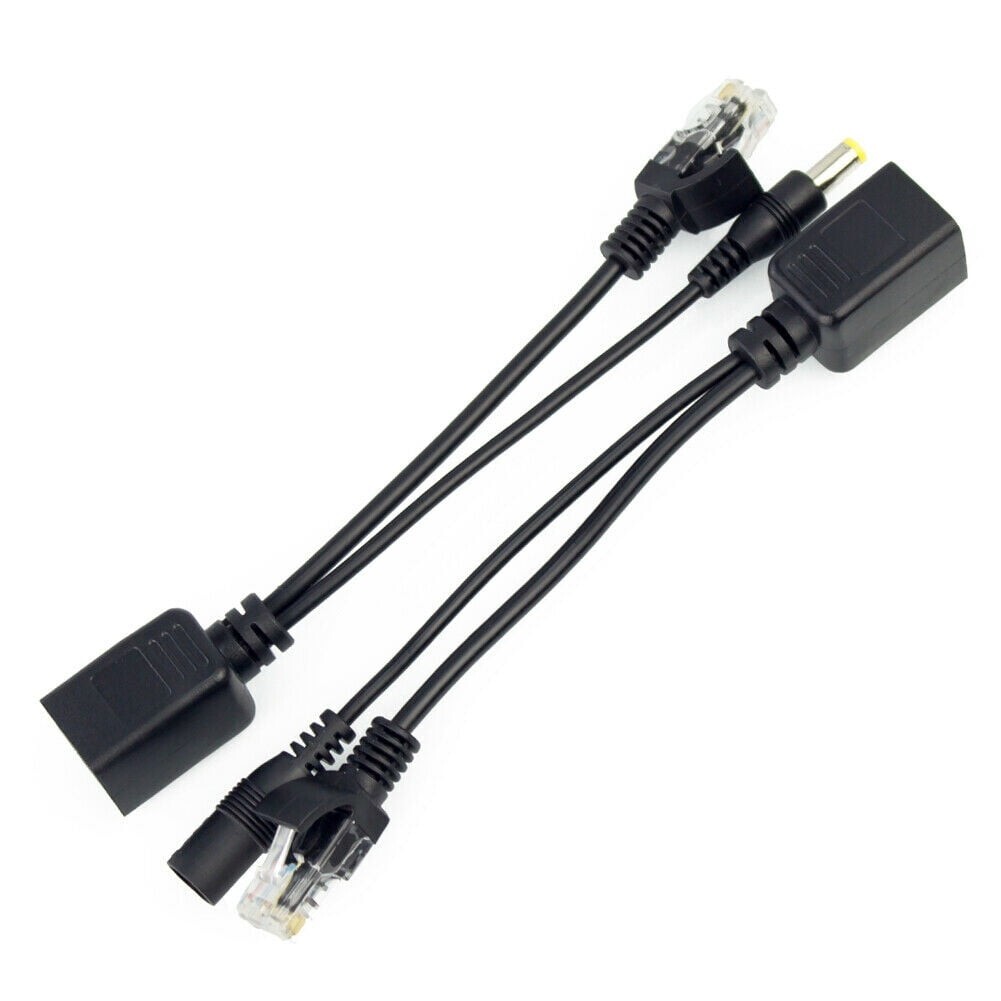 Passive Power Over Ethernet PoE Adapter Injector+ Splitter Kit 5v 12v 24v 48v