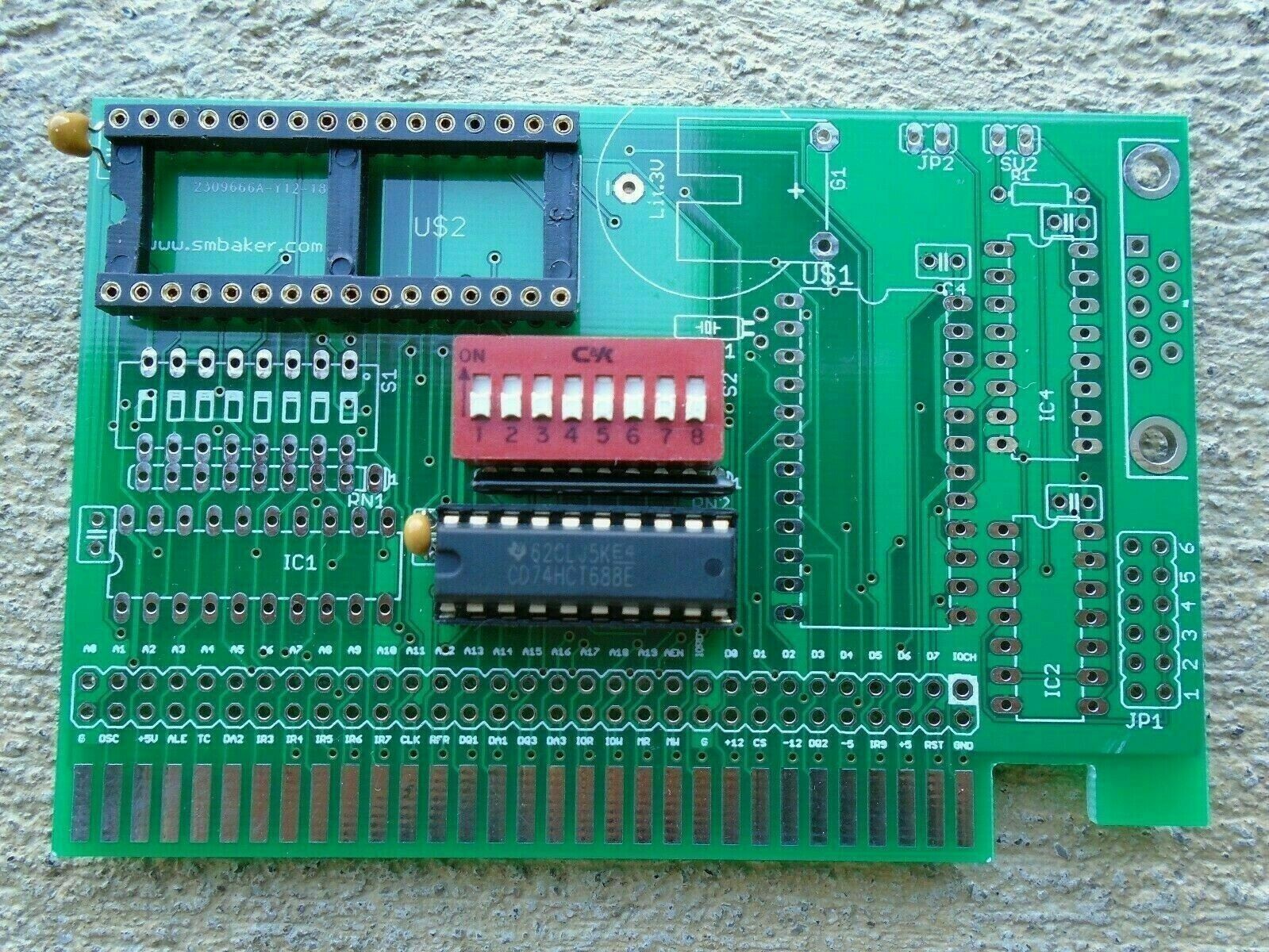 1x 8-bit ISA Disk-on-chip card with populated components