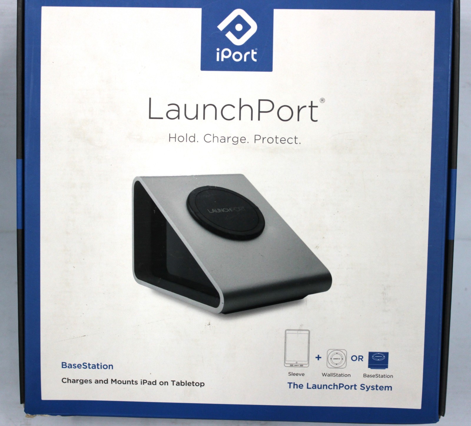 iPort Grey LaunchPort BaseStation Mounts & Charges iPad via Inductive Charging