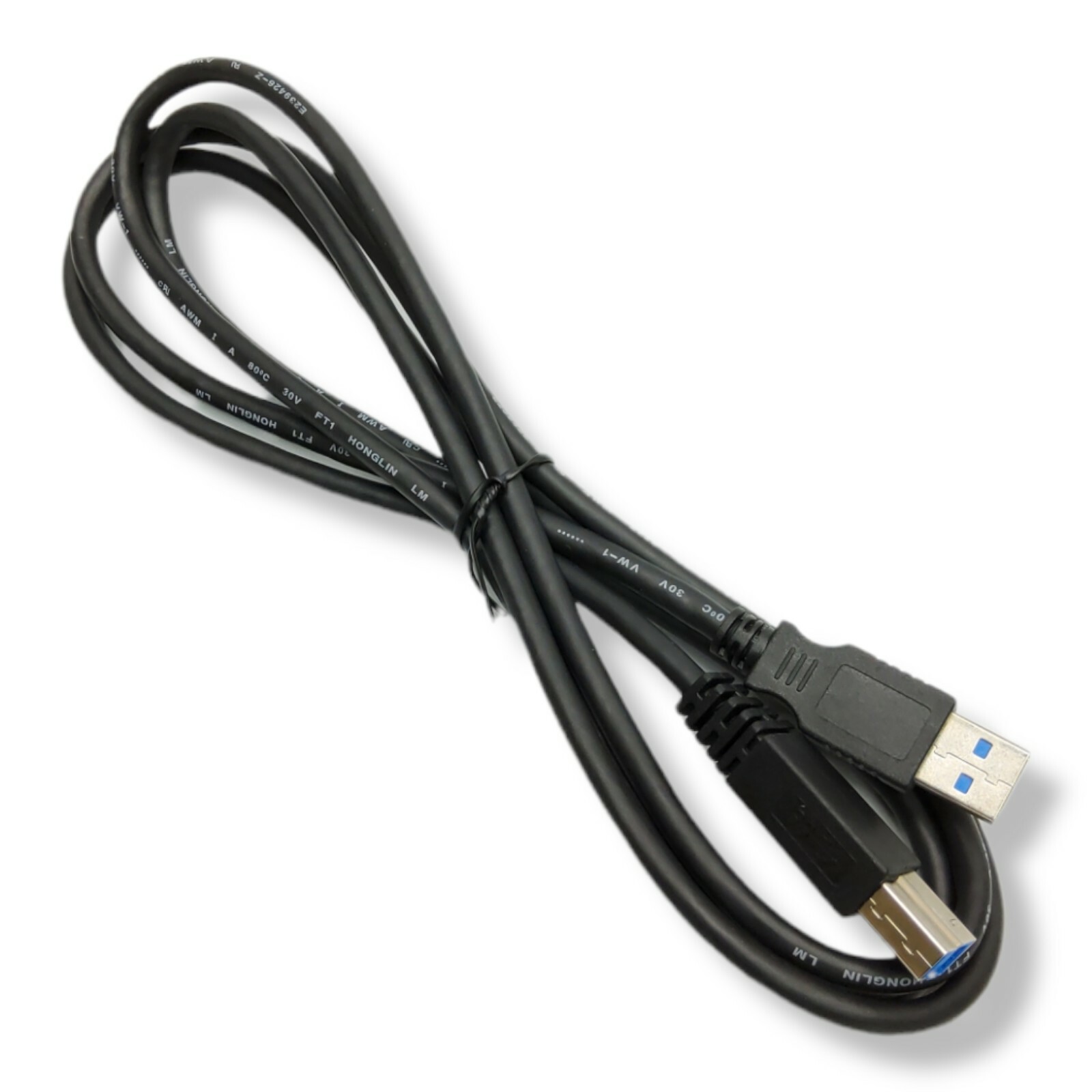 USB 3.0 SuperSpeed Type A Male to B Male Cable Cord Printer Scanner 6 Feet Long
