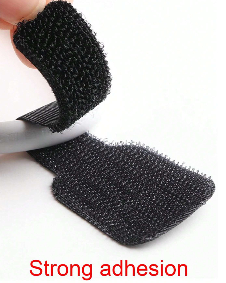 10pcs Hook & Loop Cable Organizer Straps – Wire Management for Home & Office