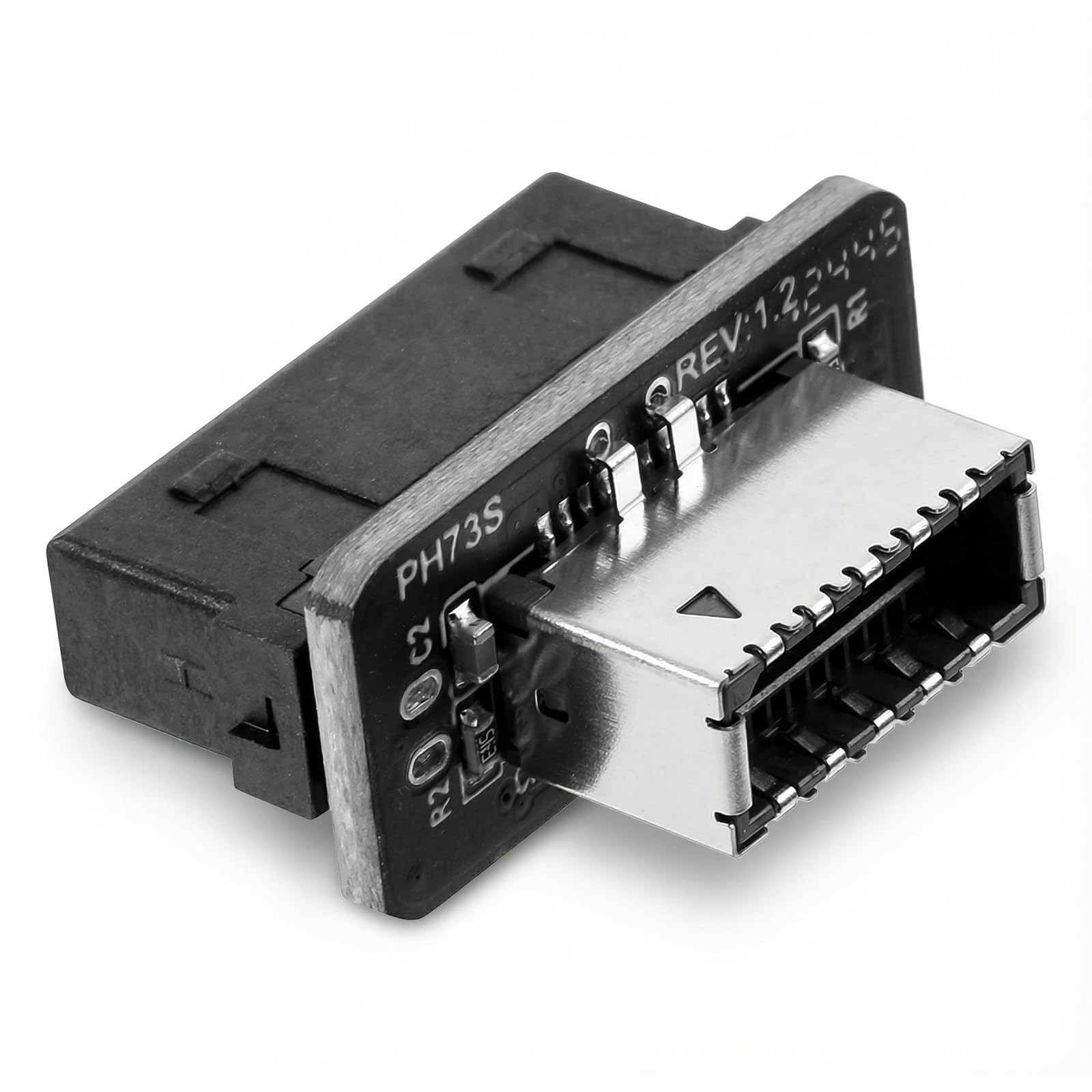 USB-3.2 Gen 1 to USB-3.2 Gen 2 Header Adapter, Vertical Design USB Header Spl…