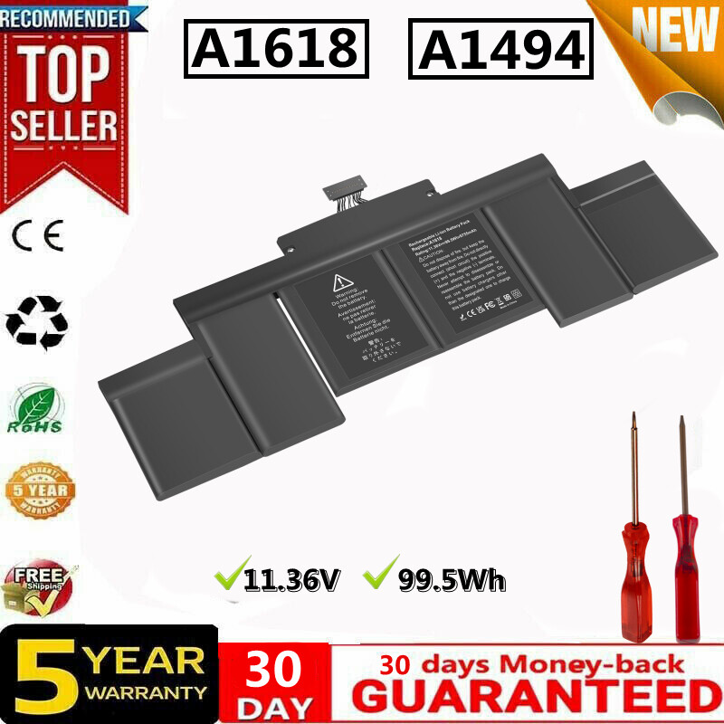 ✅A1494 A1618 Battery for MacBook Pro 15″A1398 Mid 2014 20145 Late 2013 EMC 2674