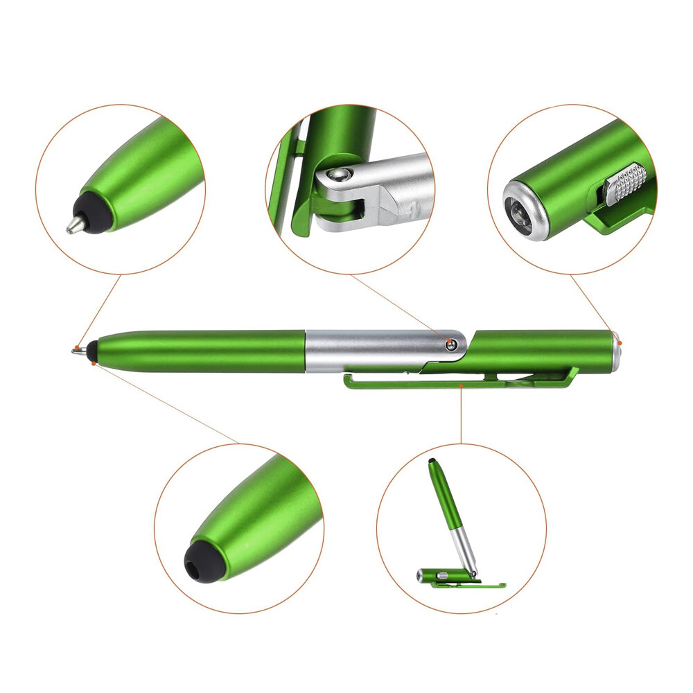 4 in 1 Multi-functional Touch pen LED Light Screen Stylus Touch Ballpoint pen