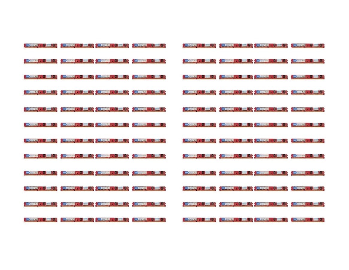 96GB RAM Kit | Bulk Lot (48x 2GB) | DDR3 1333MHz, PC3-10600U RAM | Red PCB | NEW