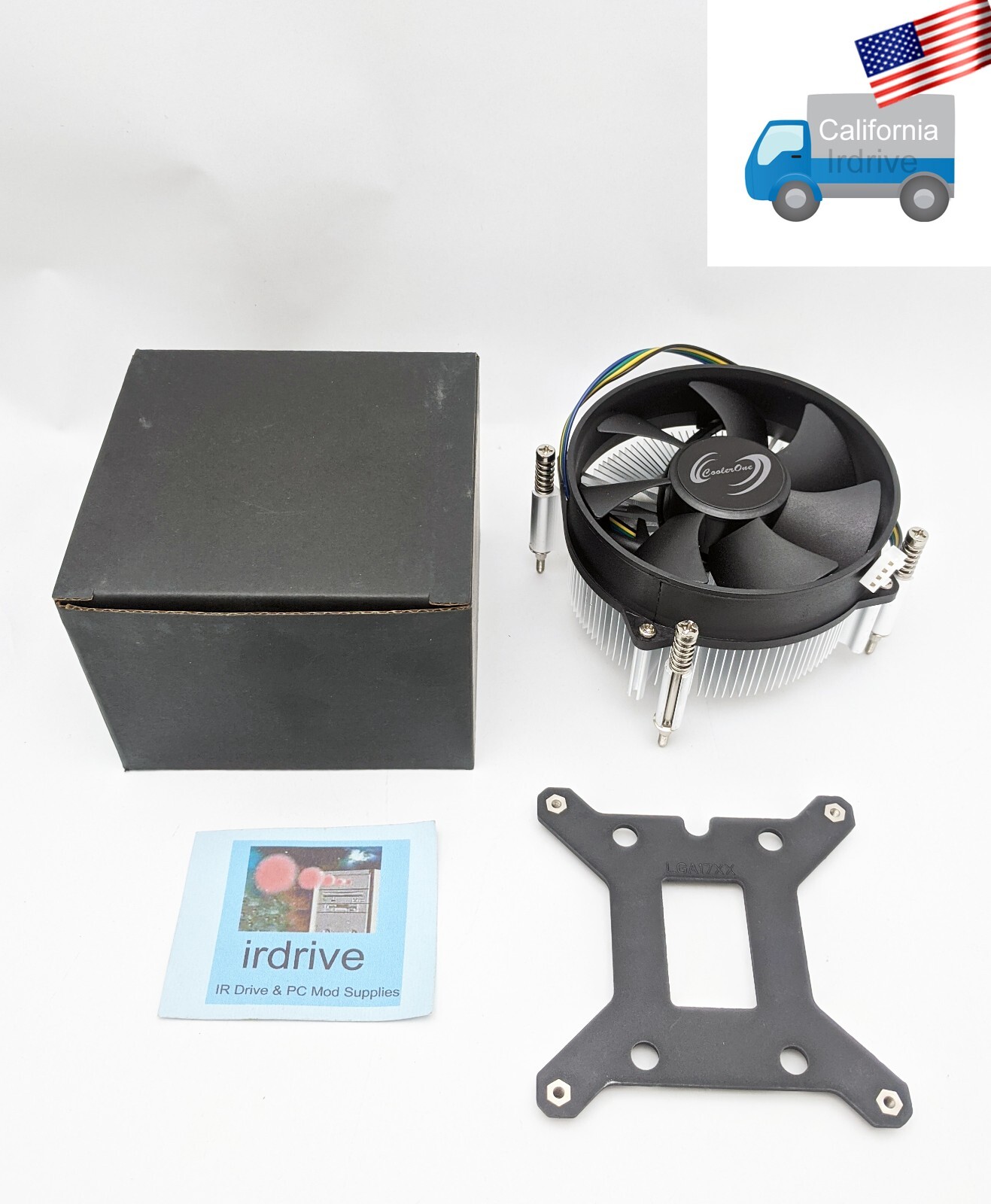 New CoolerOne Socket LGA1700 Screw-Mounting CPU Cooler w/ 4-Pin PWM Cooling Fan