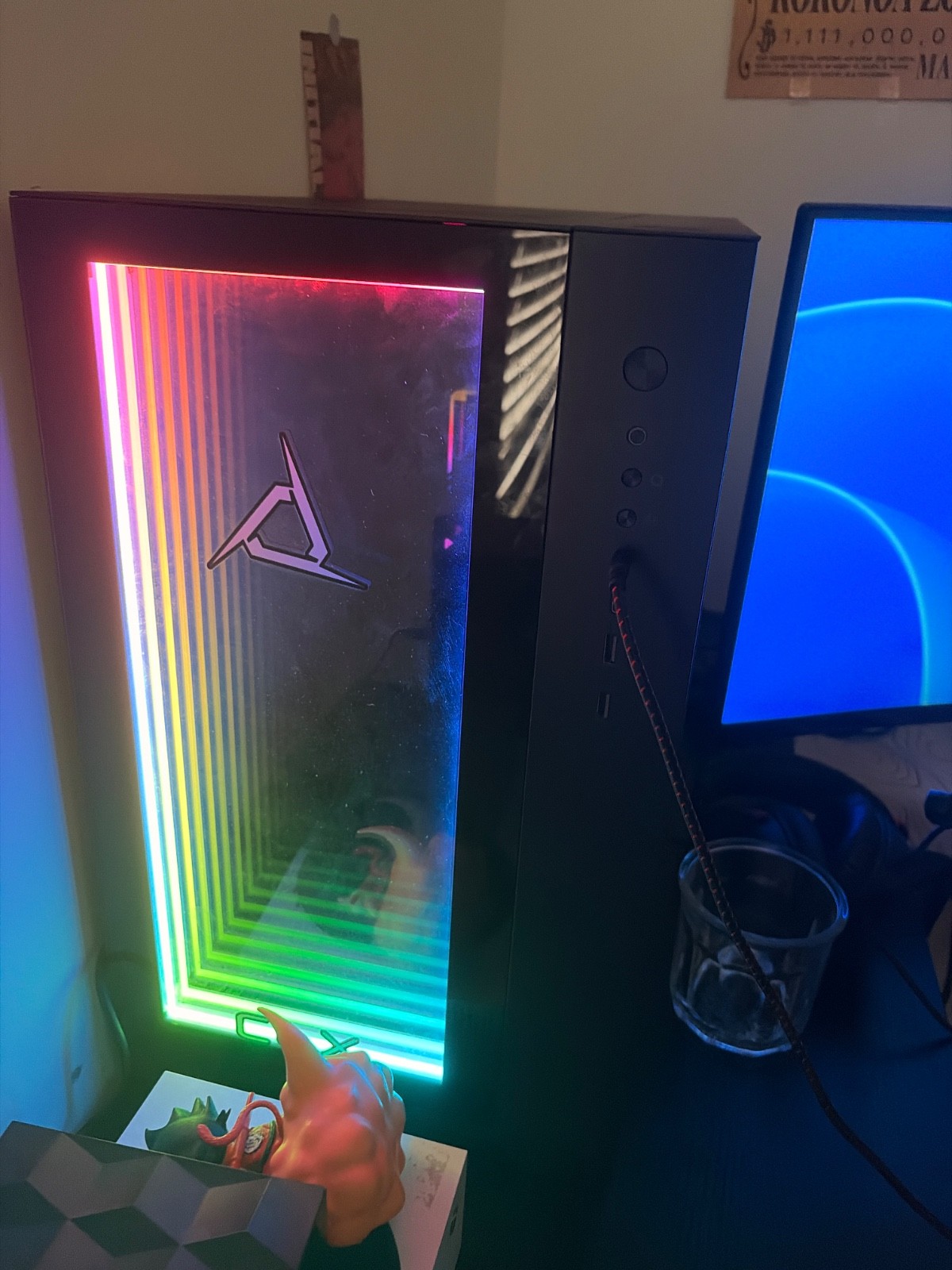 Gaming pc with great rgb black case