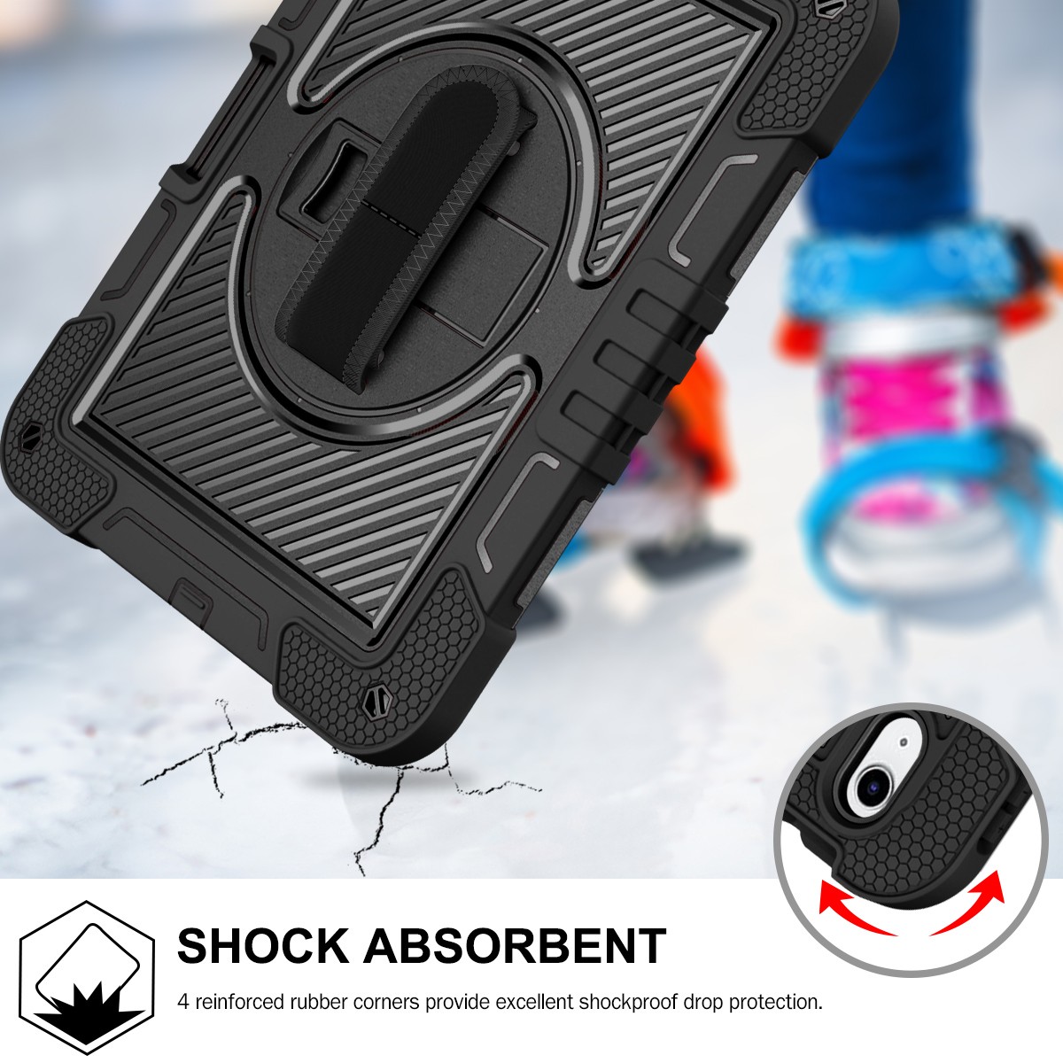Heavy Duty Shockproof Stand Case Cover For iPad 9th/8th/7th/6th/5th Generation