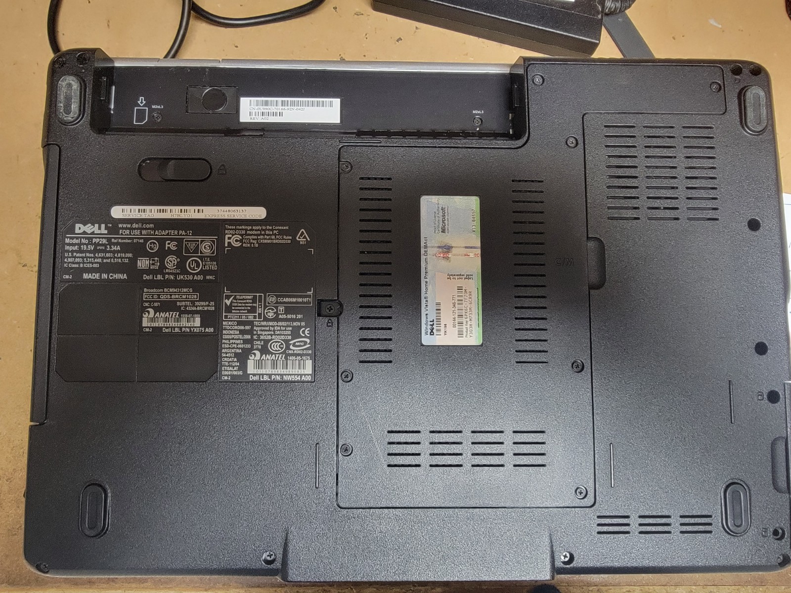 DELL INSPIRON 1525 LAPTOP DUAL CORE 2GHZ 2GB RAM – FOR PARTS OR REPAIR – #2